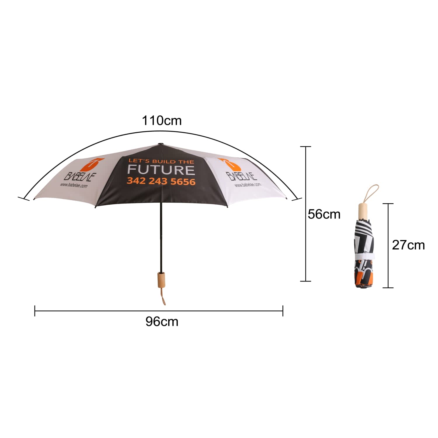Regular Triple folding RPET umbrella - PCH912 Image