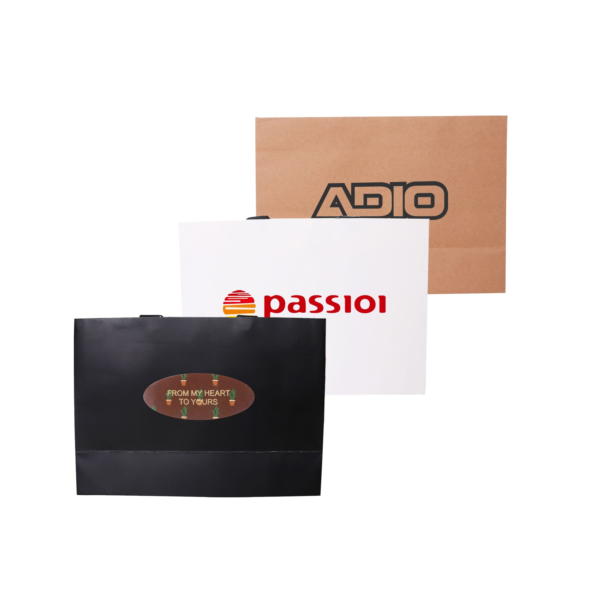 Medium Paper Bag with Flat Handle(320 x 220 x 100mm)