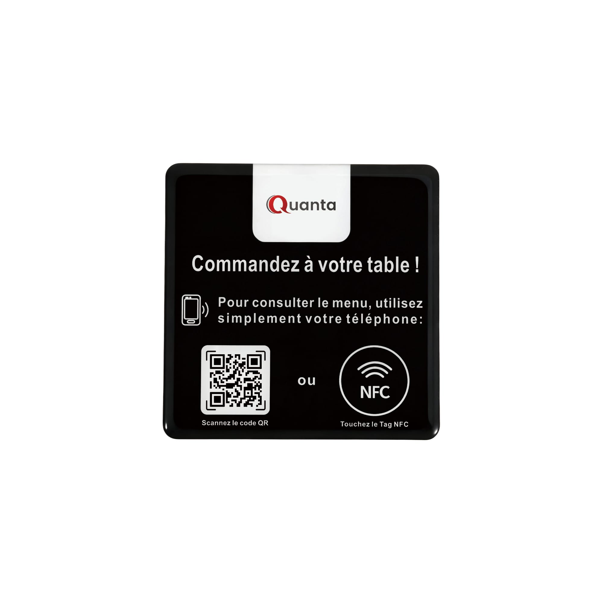 Alternative view of NFC Epoxy Food Ordering Desk Tag
