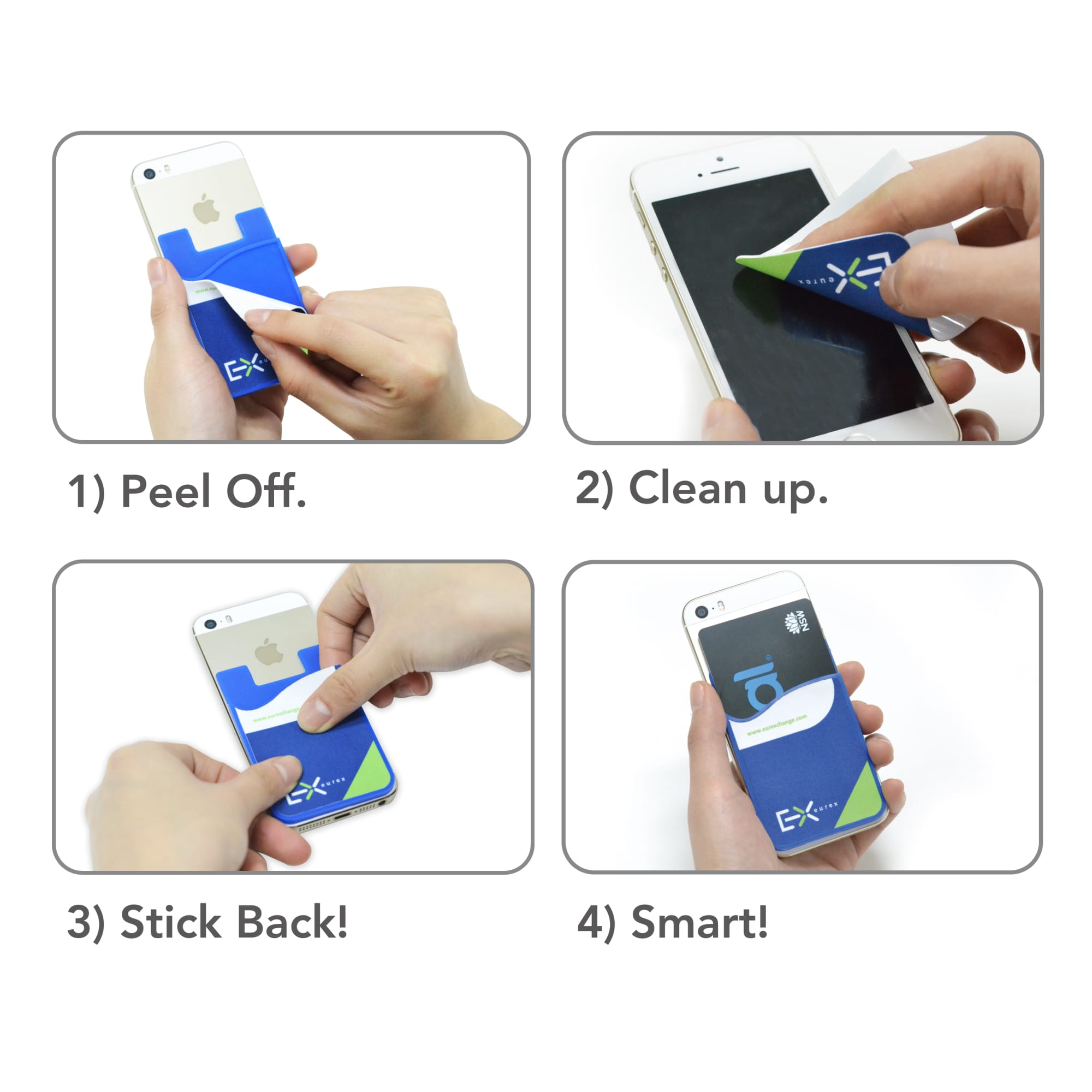 Smart Wallet with Screen Wipe