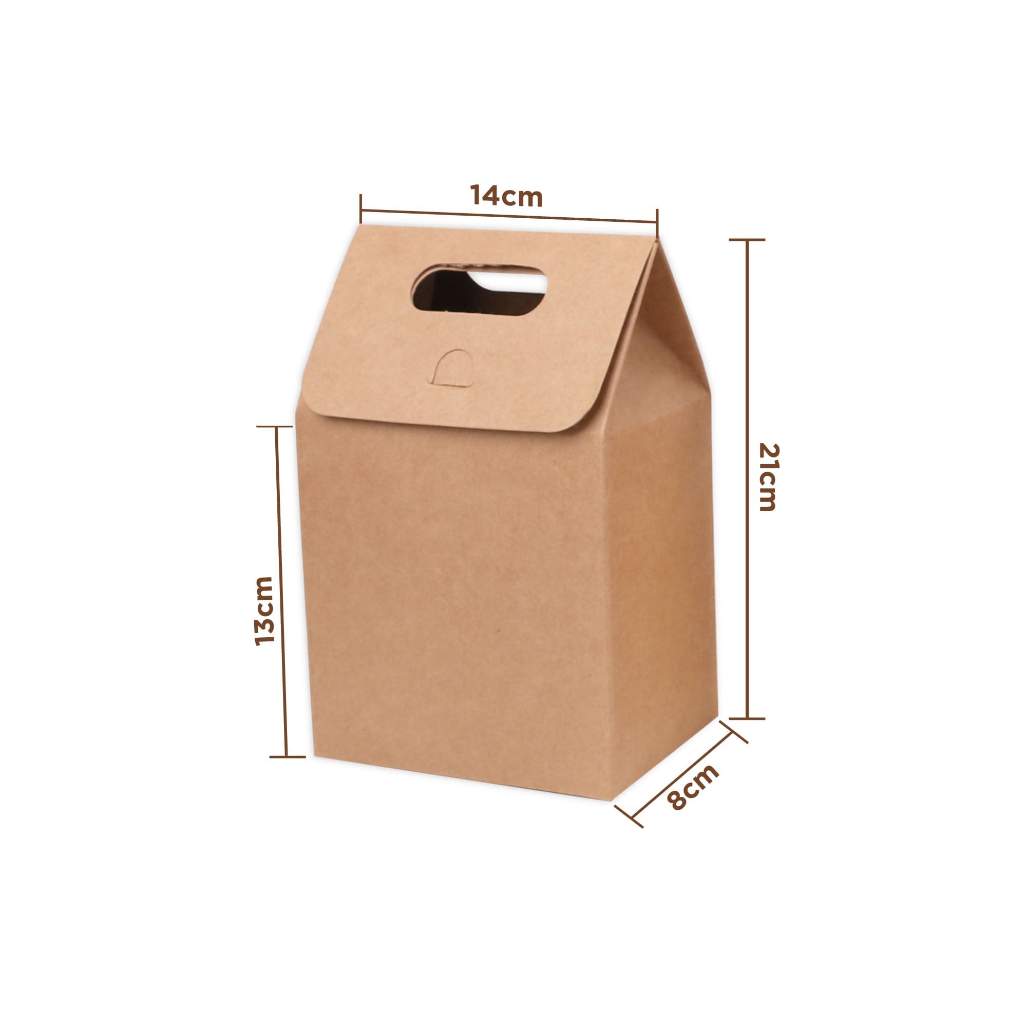 Medium Kraft Paper Portable Box - PCPB430 Image 