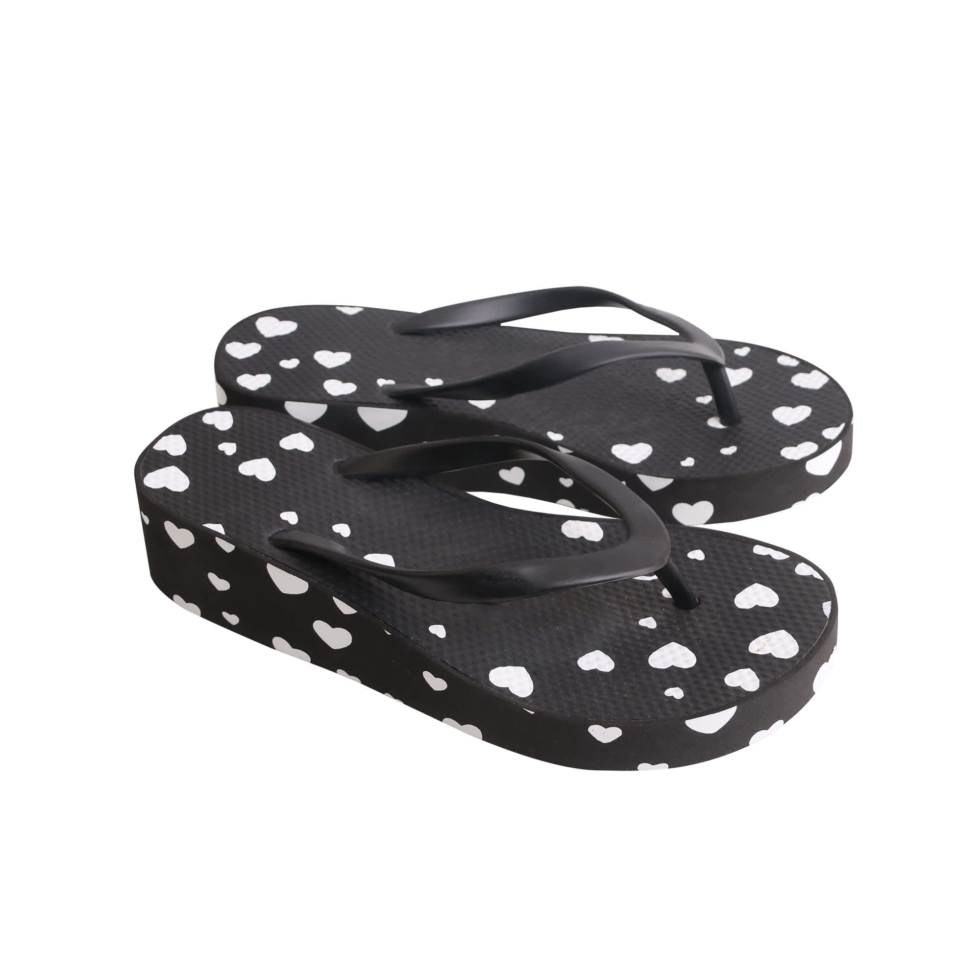 Talking Footprint Platform Thongs