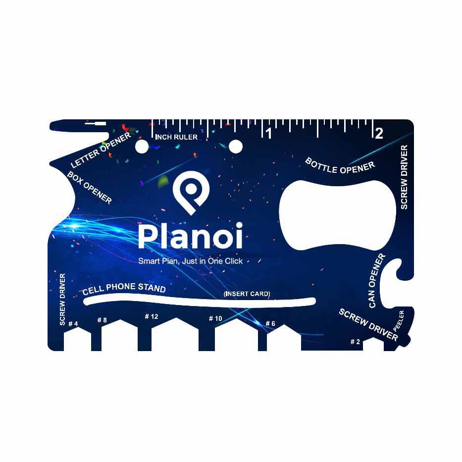 Full color print Card- sized Multi-tool