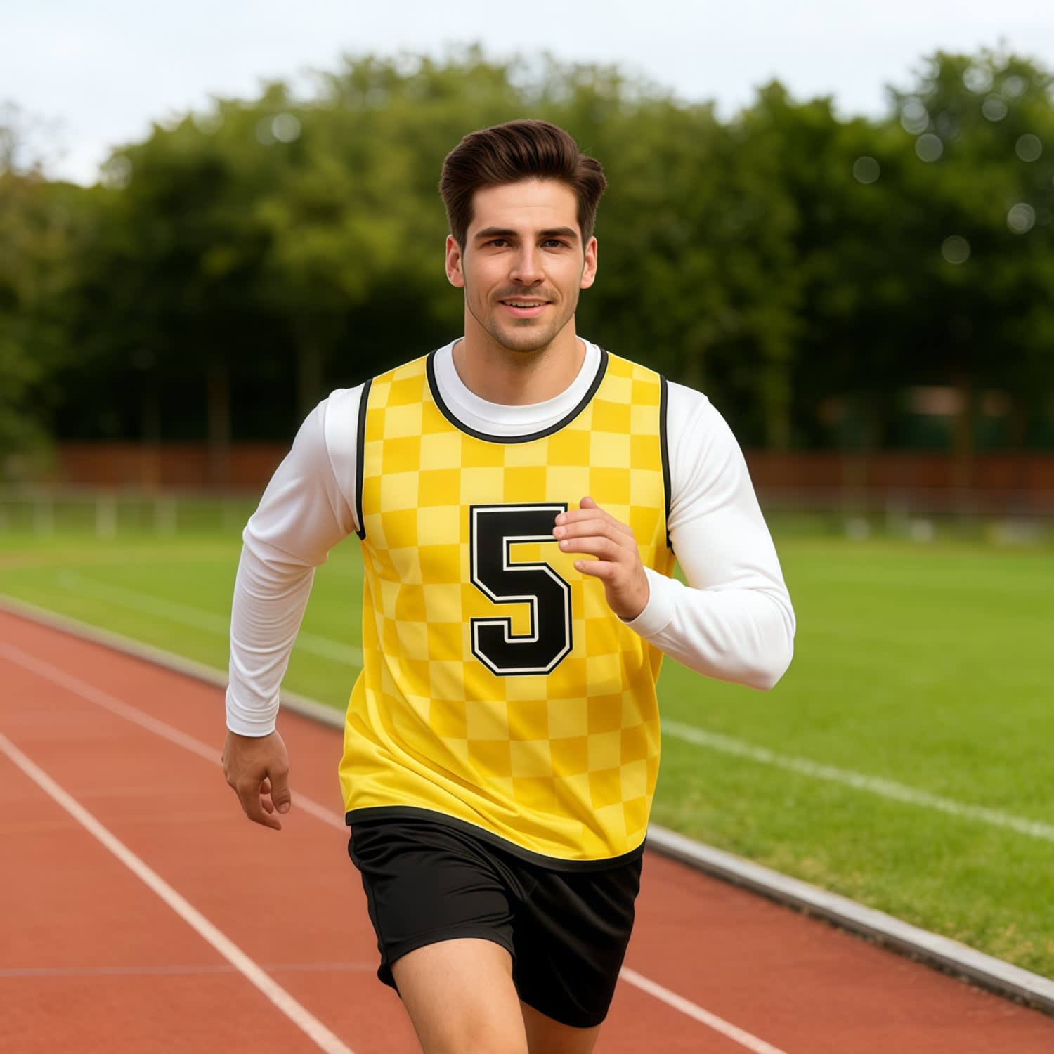 Alternative view of 100% Polyester Mercerized Sublimated Training Bib