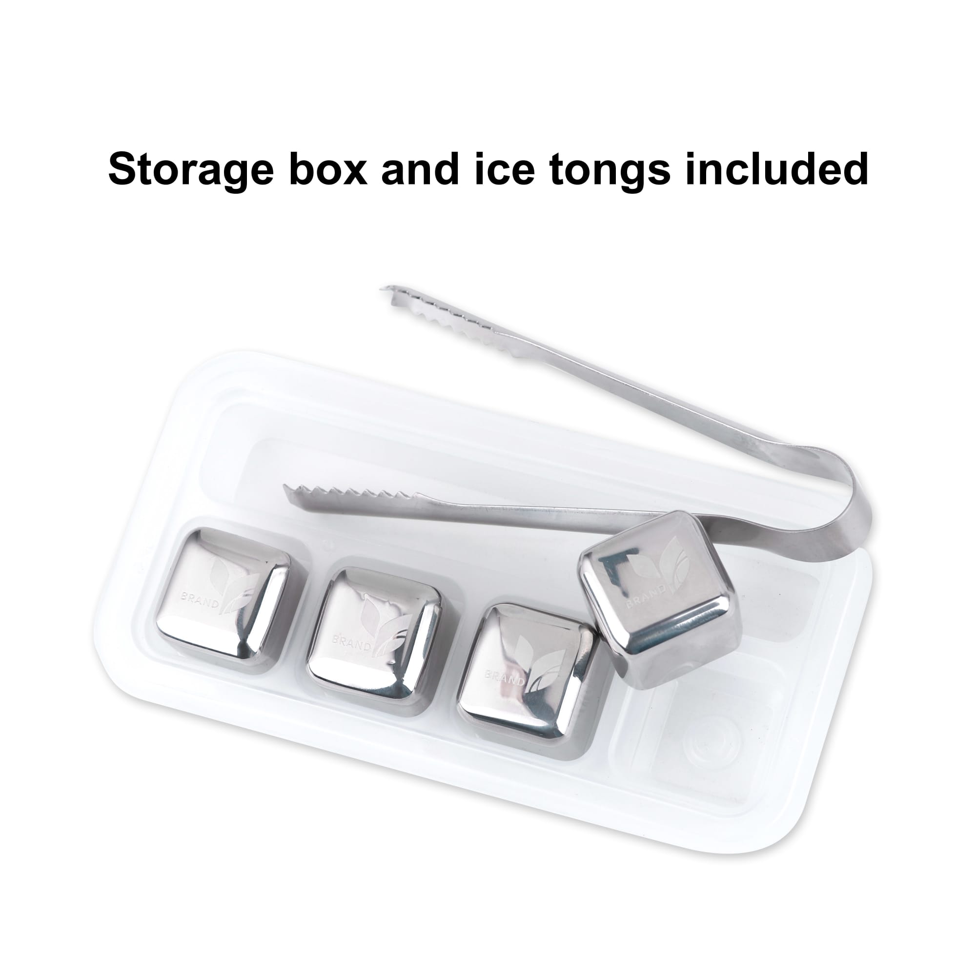 Stainless Steel Ice Cube Set (4pcs) - PCH291 Image 