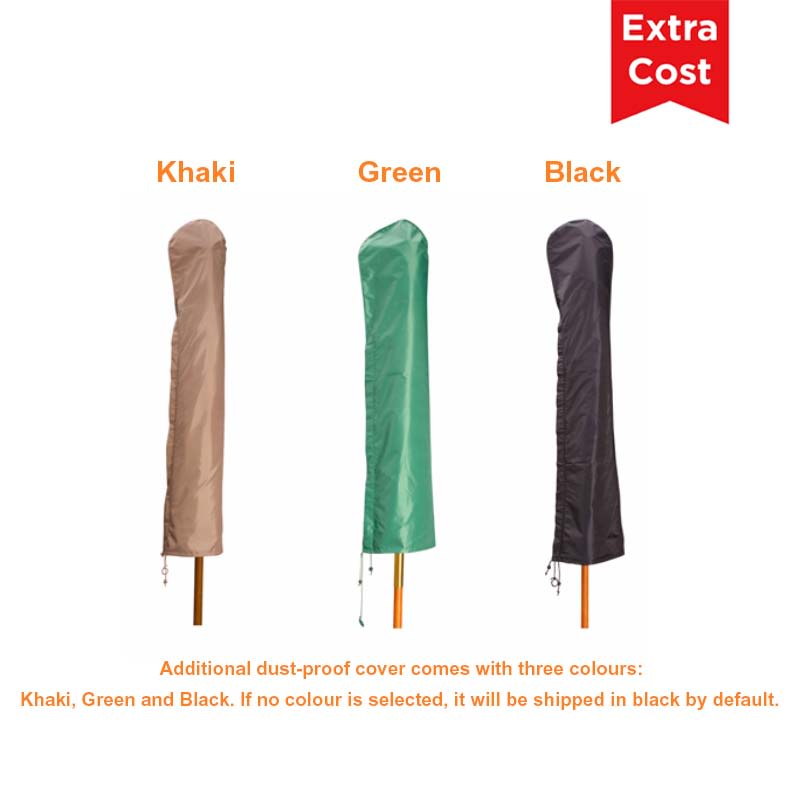 3x3m Wind-resistant Square Stock Colour Outdoor Umbrella
