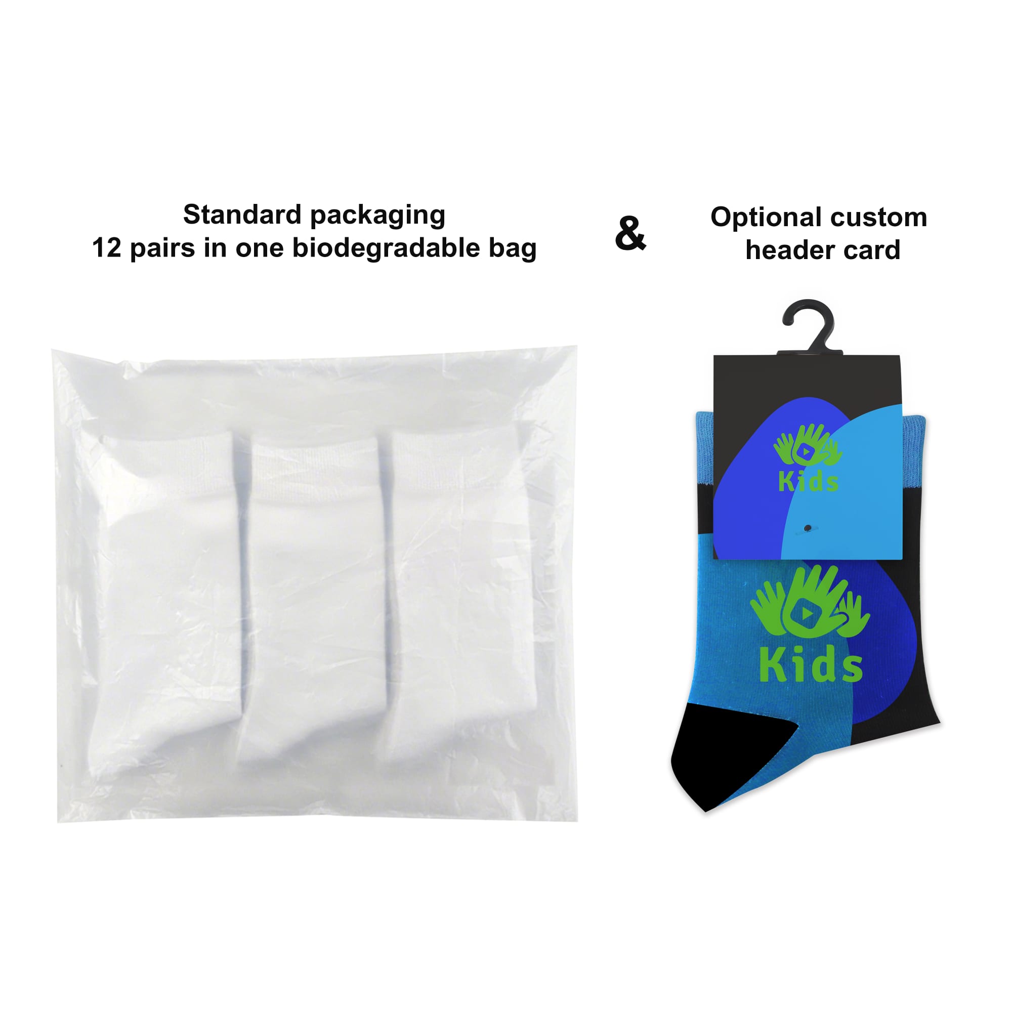 Crew Kids Custom Pattern Woven Bamboo Socks - PCH548 Image