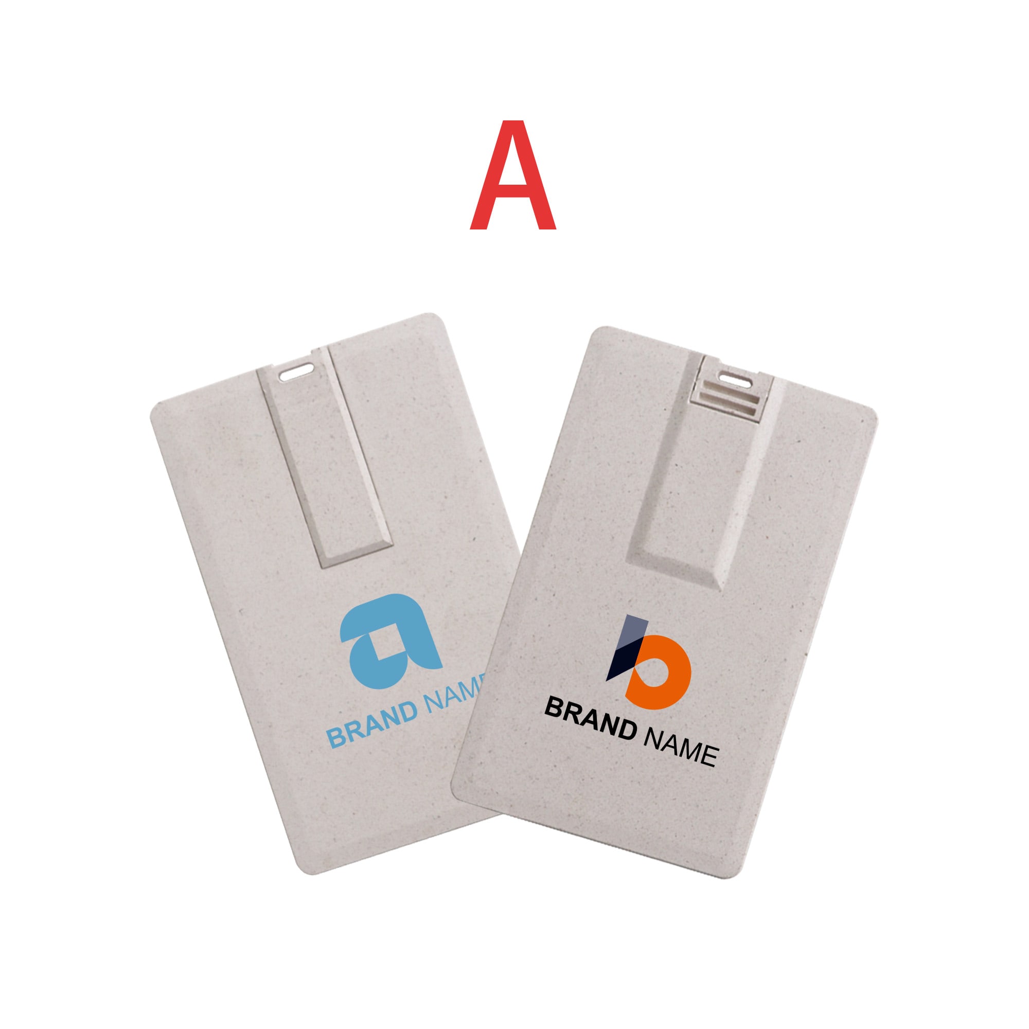 Alternative view of Wheat Straw Credit Card Flash Drive