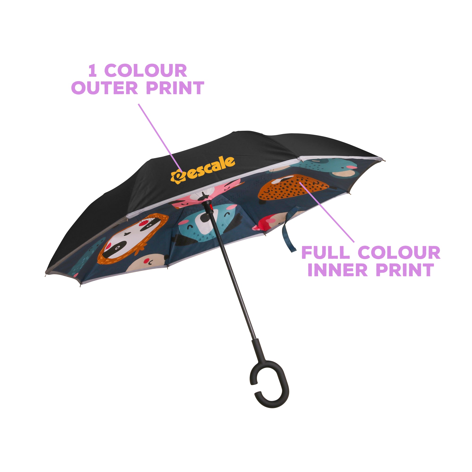 Children's Reversible Folding Umbrella - PCH777 Image 
