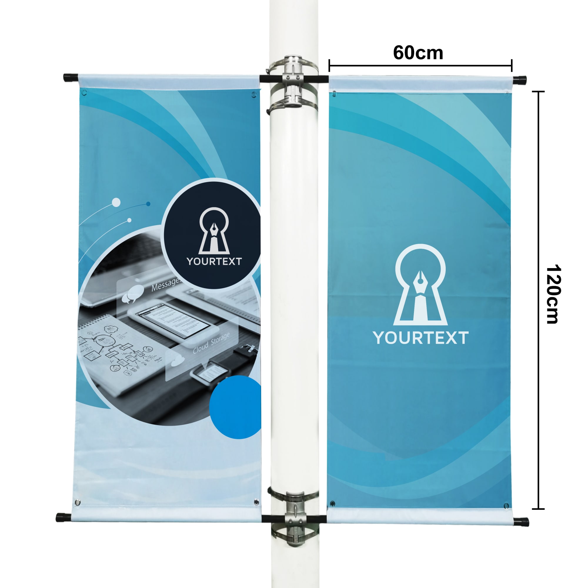Sublimation Street Banners set (60 x 120 cm)