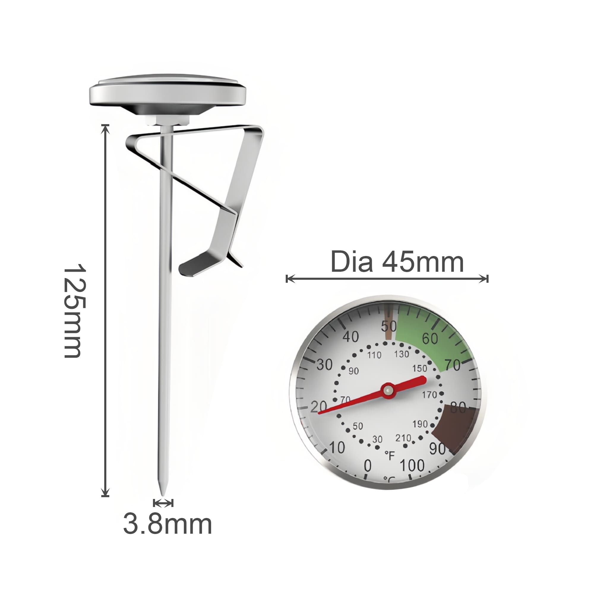 Alternative view of Instant Read Dial Thermometer