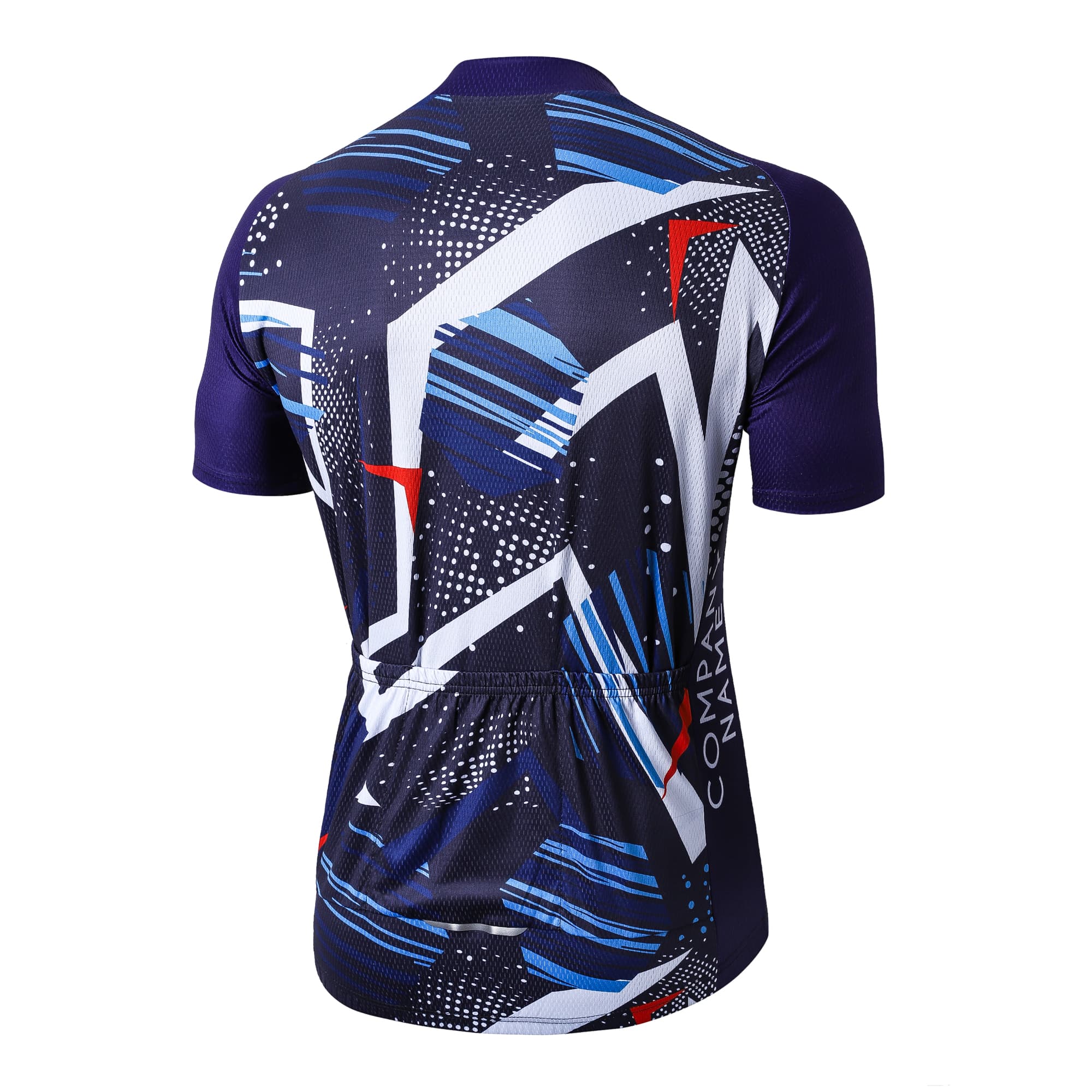 Unisex Sublimated Stand Collar Raglan Short Sleeves Cycling Jersey - PCC024 Image