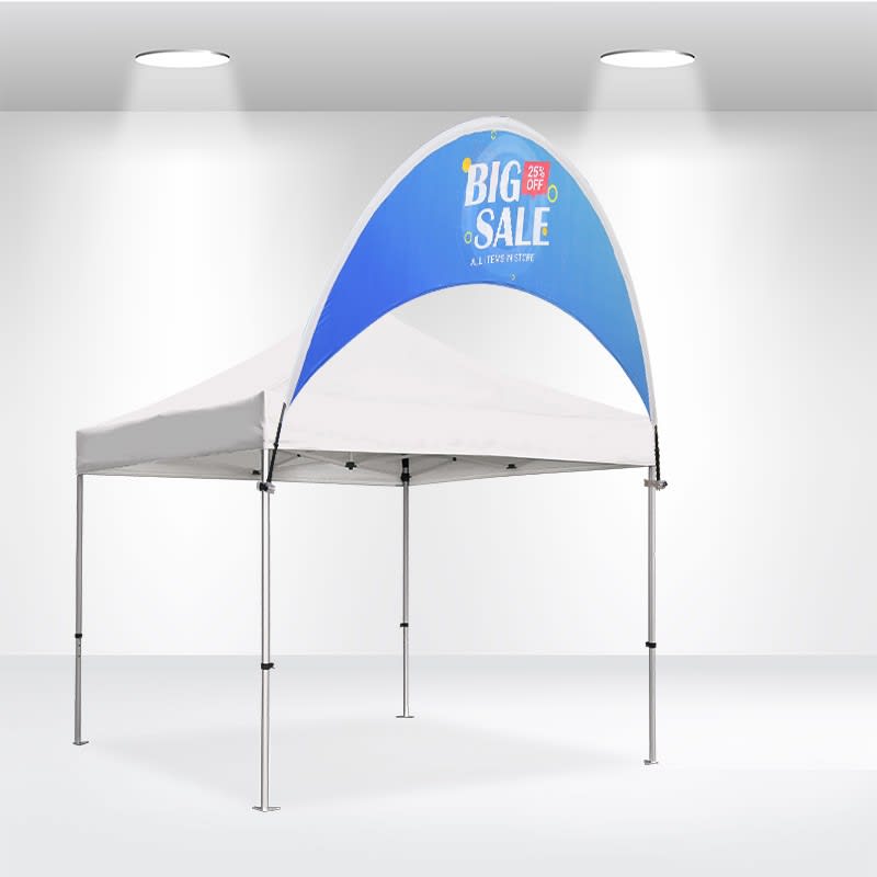 Curve Tent Billboard Banner 10x10ft