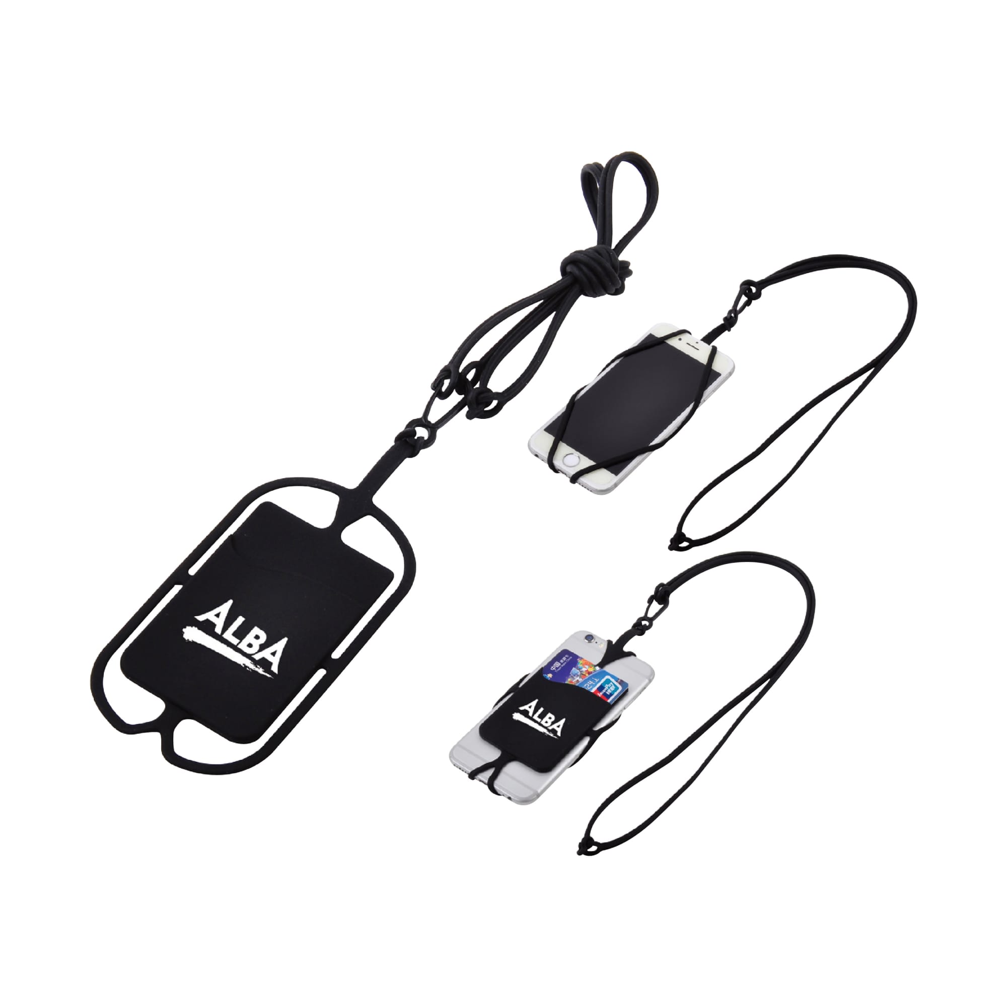 Silicone Lanyard with Phone Holder - PC3986 Image