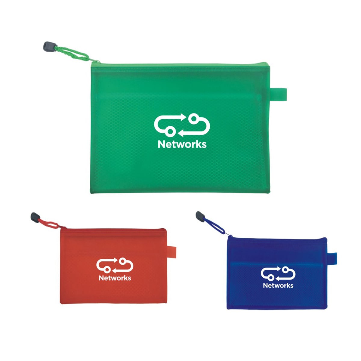 A5 Zippered Mesh Pouch- - PC4558 Image 