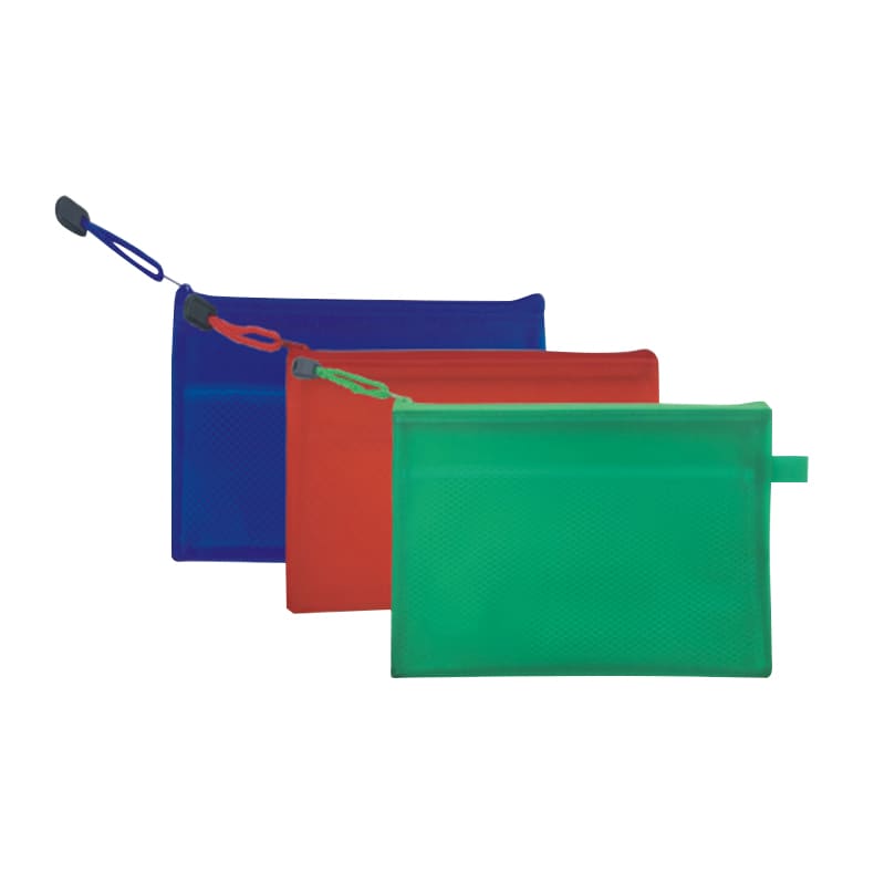 A5 Zippered Mesh Pouch- - PC4558 Image 