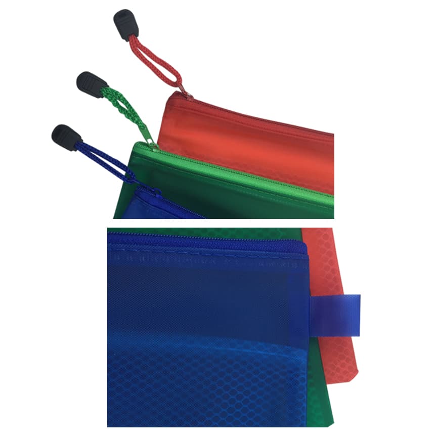 A5 Zippered Mesh Pouch- - PC4558 Image 