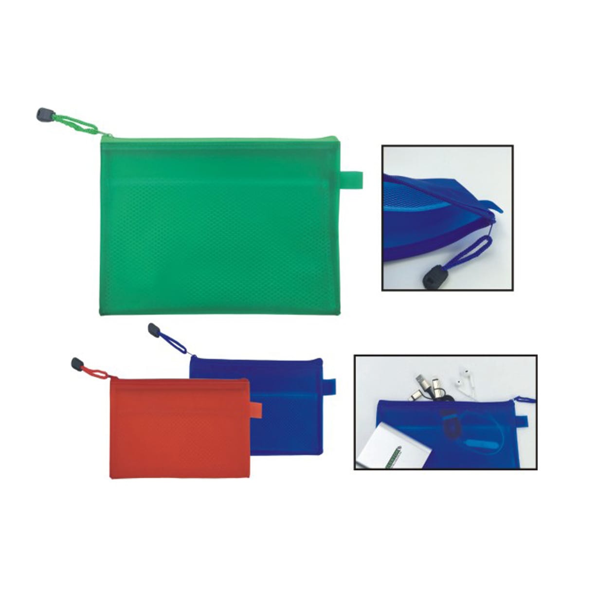 A4 Zippered Mesh Pouch - PC4559 Image 