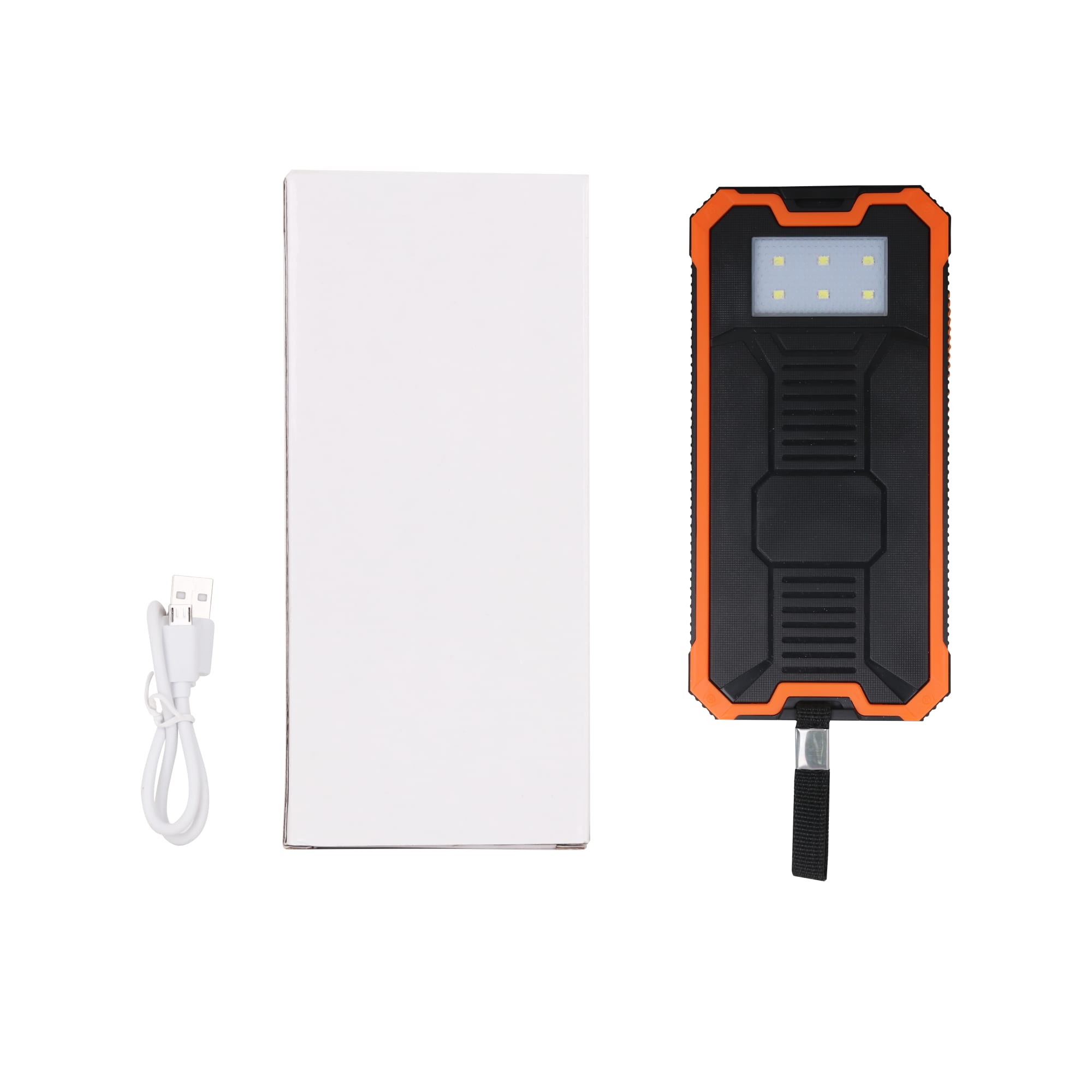 10000mAh Solar Power Bank with LED Light - PCB161 Image 