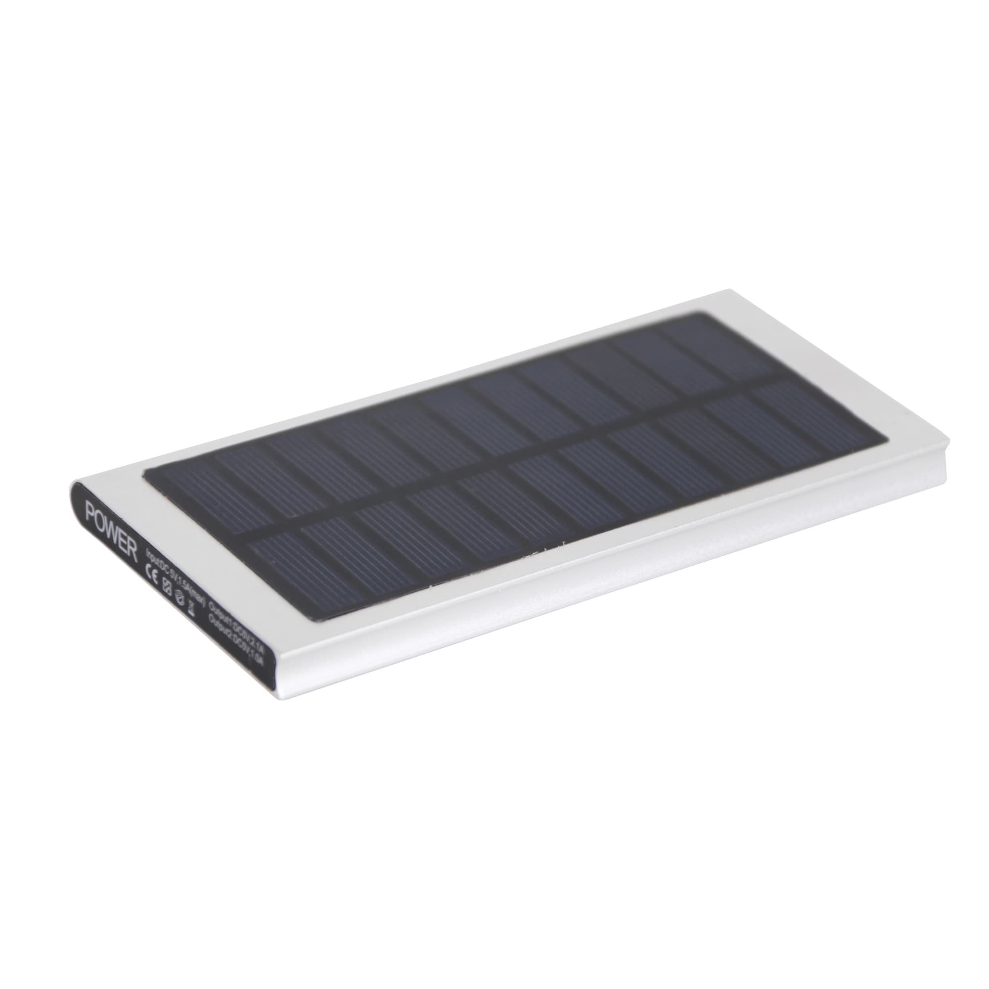 8000mAh Metal Solar Power Bank - PCB162 Image 