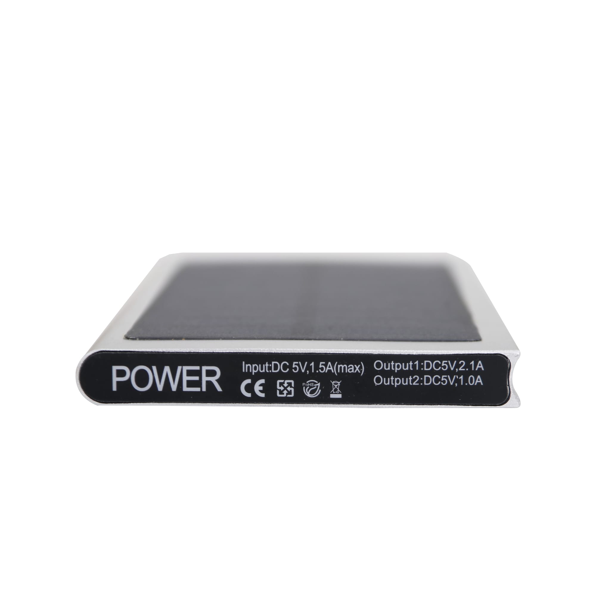 8000mAh Metal Solar Power Bank - PCB162 Image 