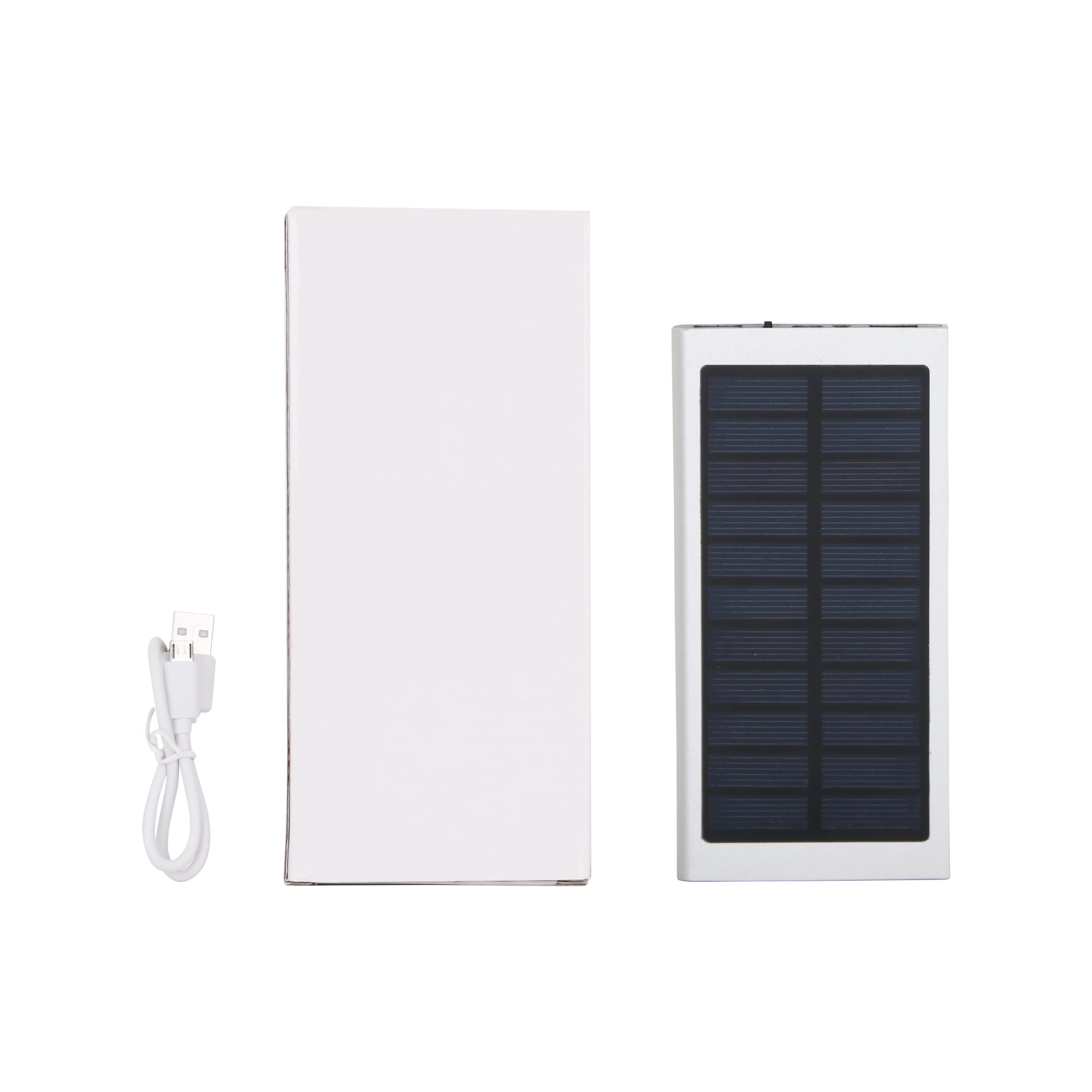 8000mAh Metal Solar Power Bank - PCB162 Image 