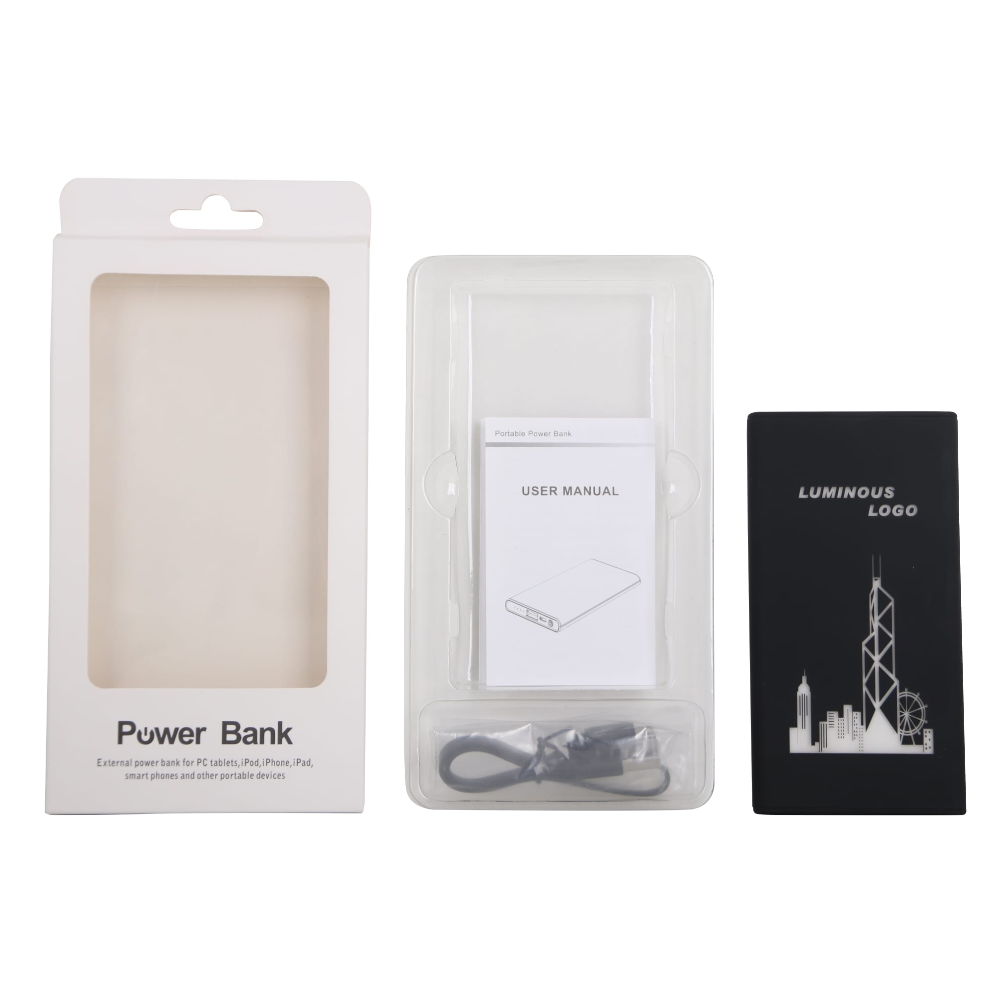 5000mAh LED Light Power Bank - PCB174 Image 