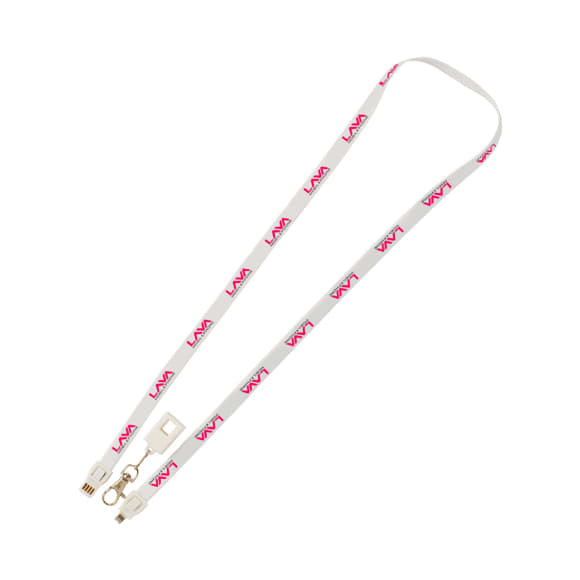 PVC Lanyard Charging Cable - PCBA100 Image 