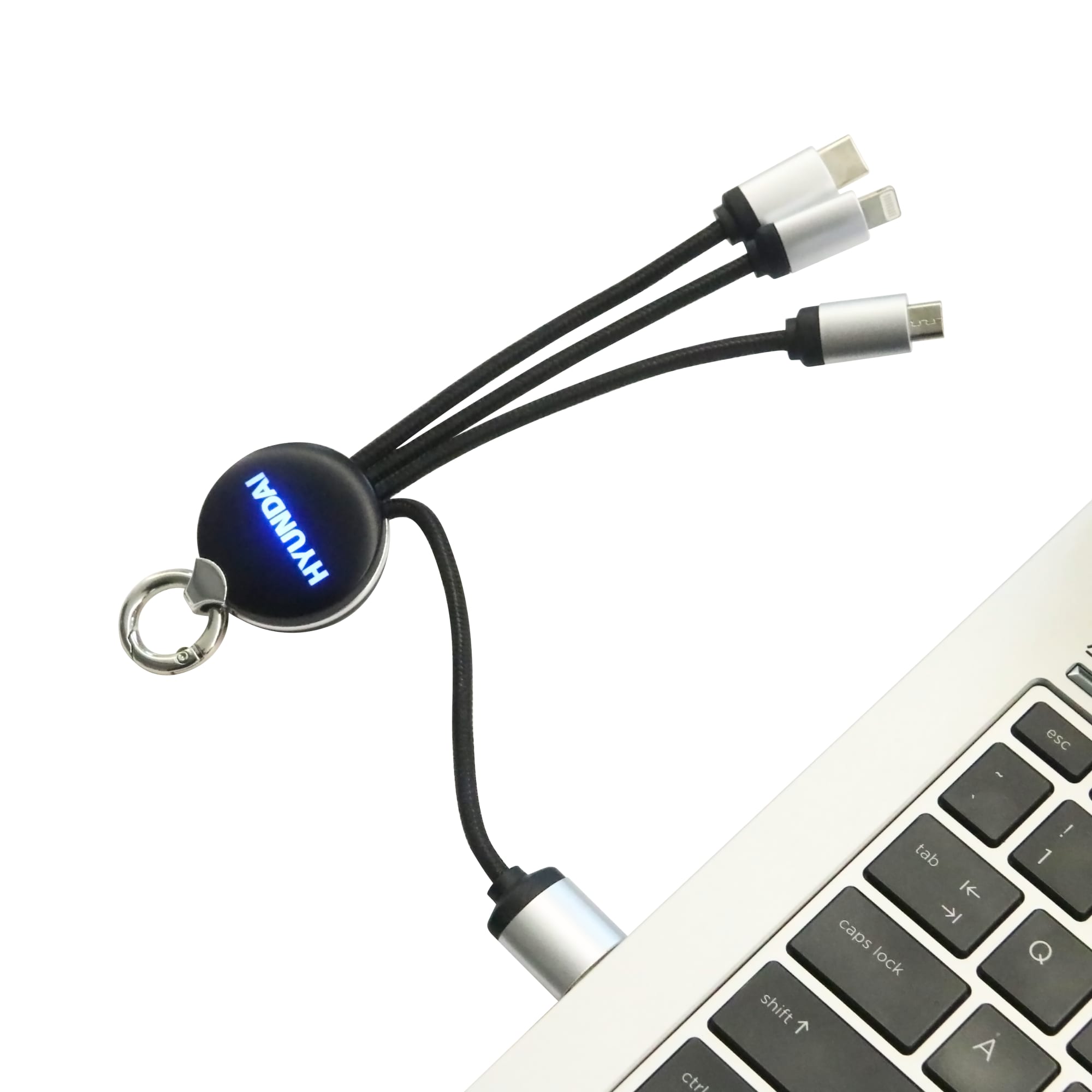 Round Shaped Light Up Charging Cable - PCBA67 Image 