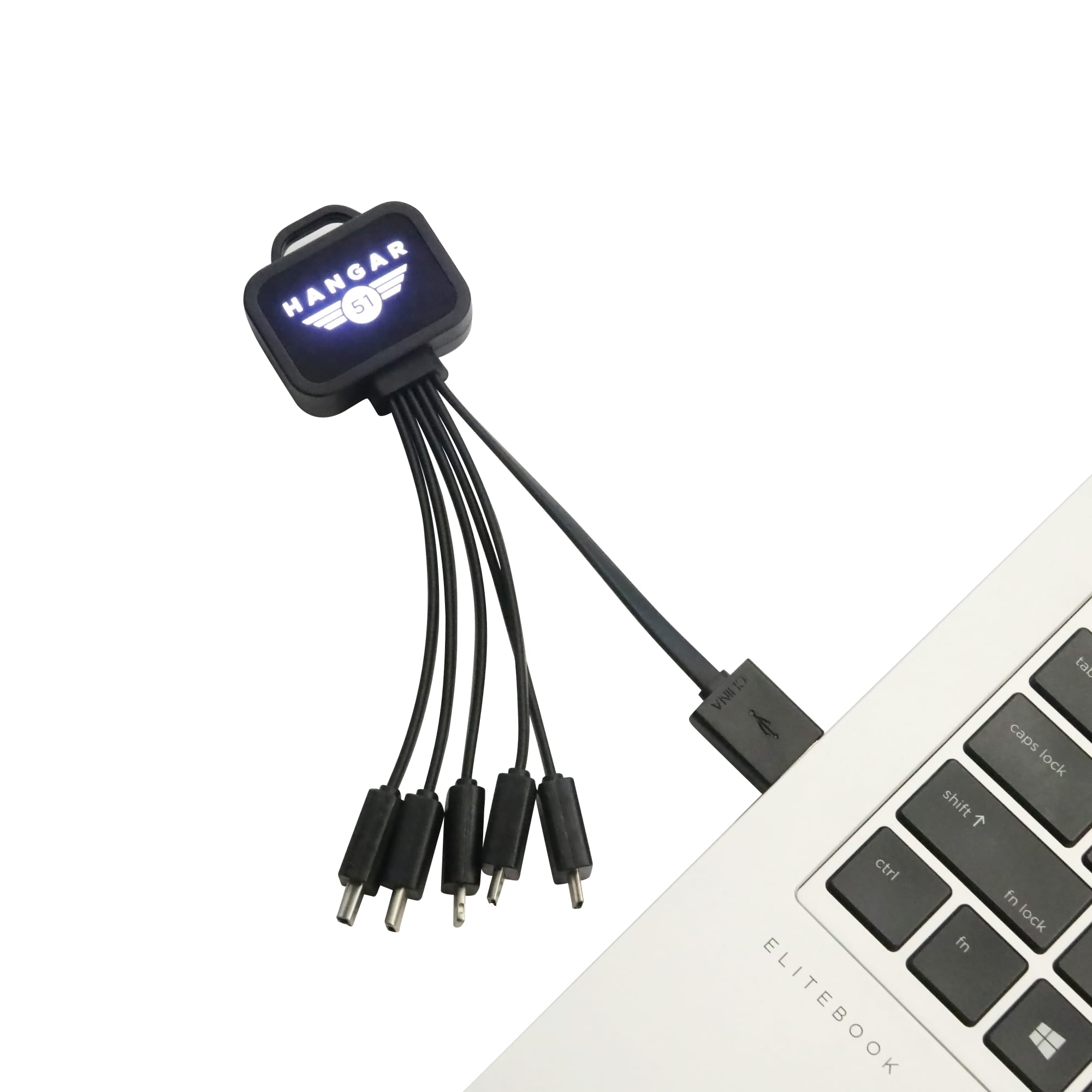 Square Shaped Light Up Charging Cable - PCBA68 Image 