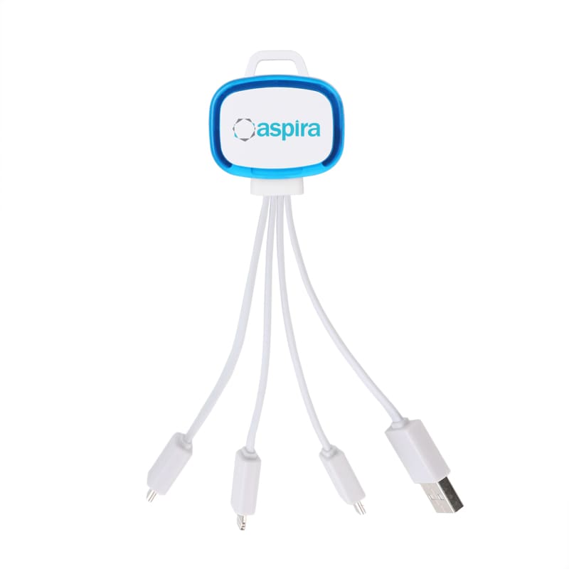LED Charging Cable with Multiple Connectors - PCBA69 Image 