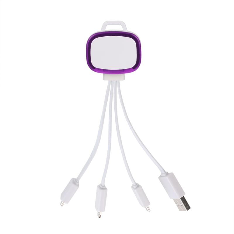 LED Charging Cable with Multiple Connectors - PCBA69 Image 