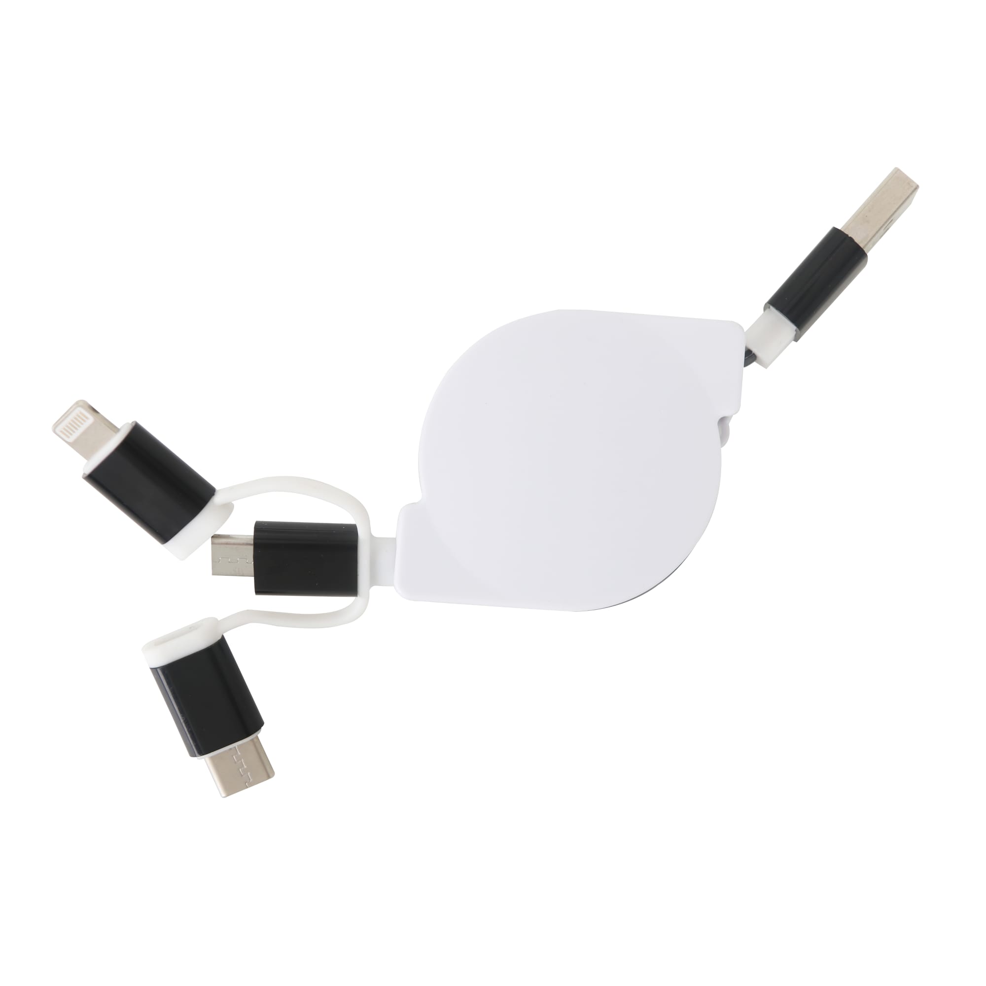 3-In-1 ABS Retractable Charging Cable - PCBA80 Image 