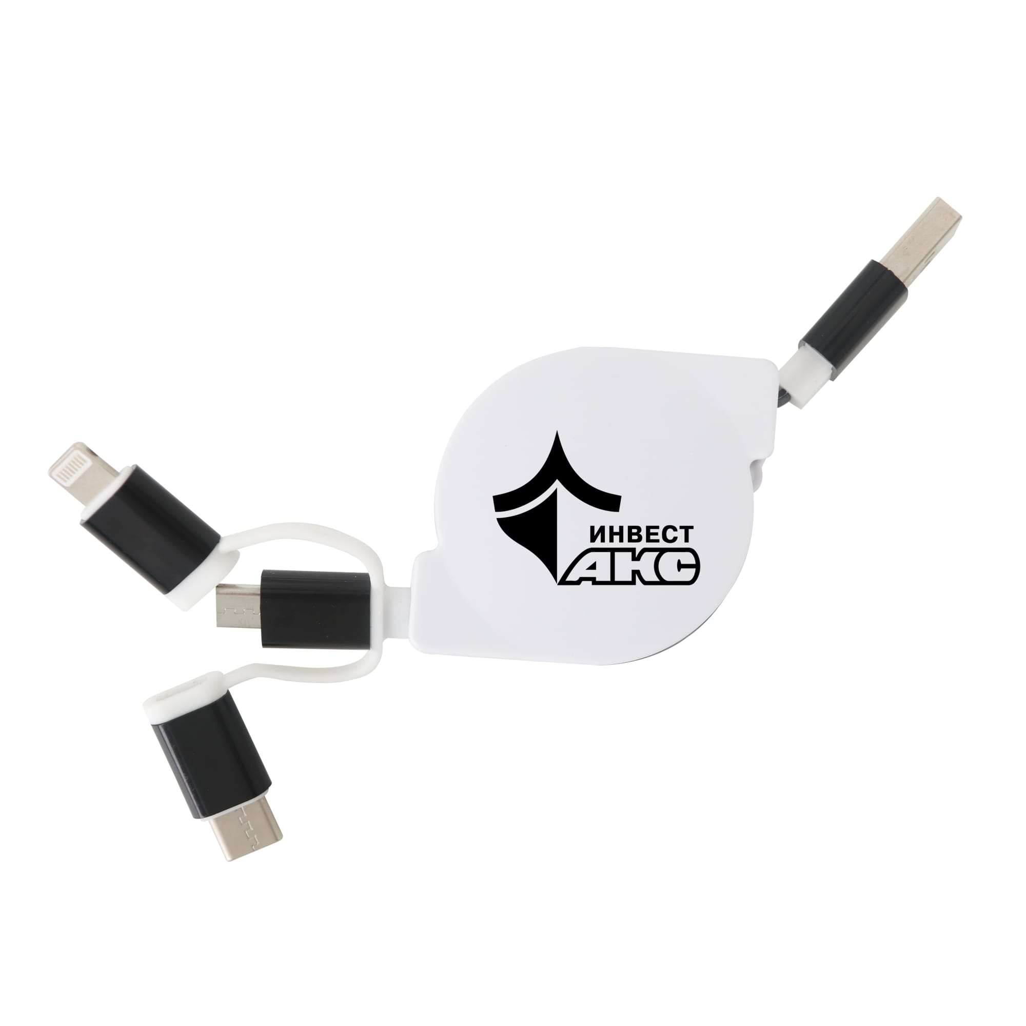 3-In-1 ABS Retractable Charging Cable - PCBA80 Image 