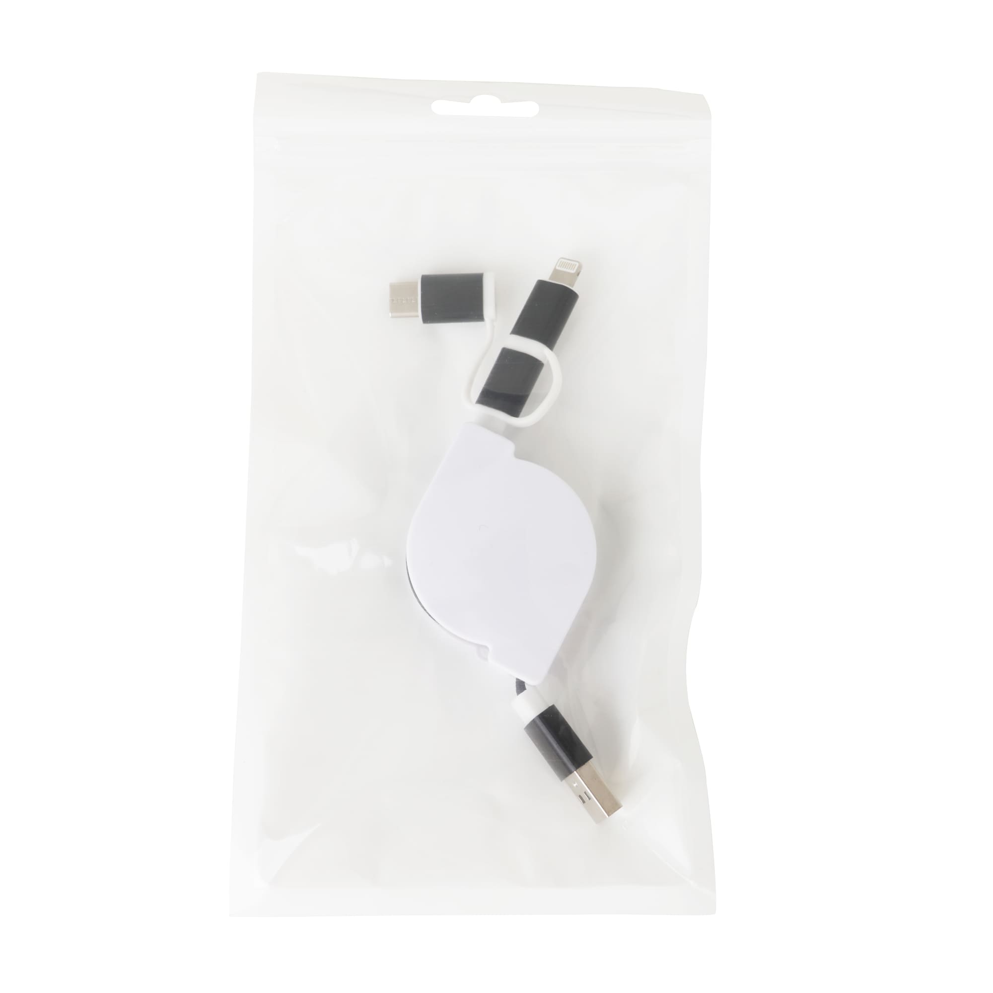 3-In-1 ABS Retractable Charging Cable - PCBA80 Image 