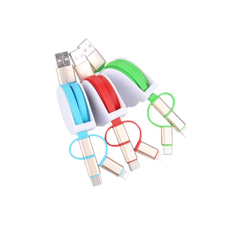 3-In-1 Metal Retractable Charging Cable - PCBA85 Image 