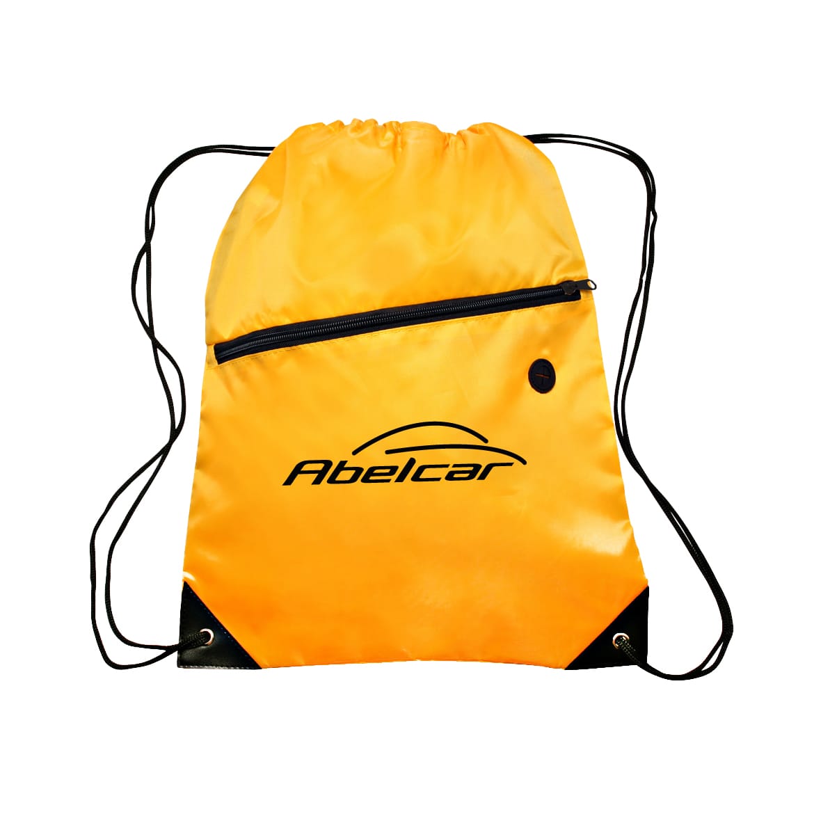 Polyester Drawstring Bag with Zippered Pocket - PCBC600 Image