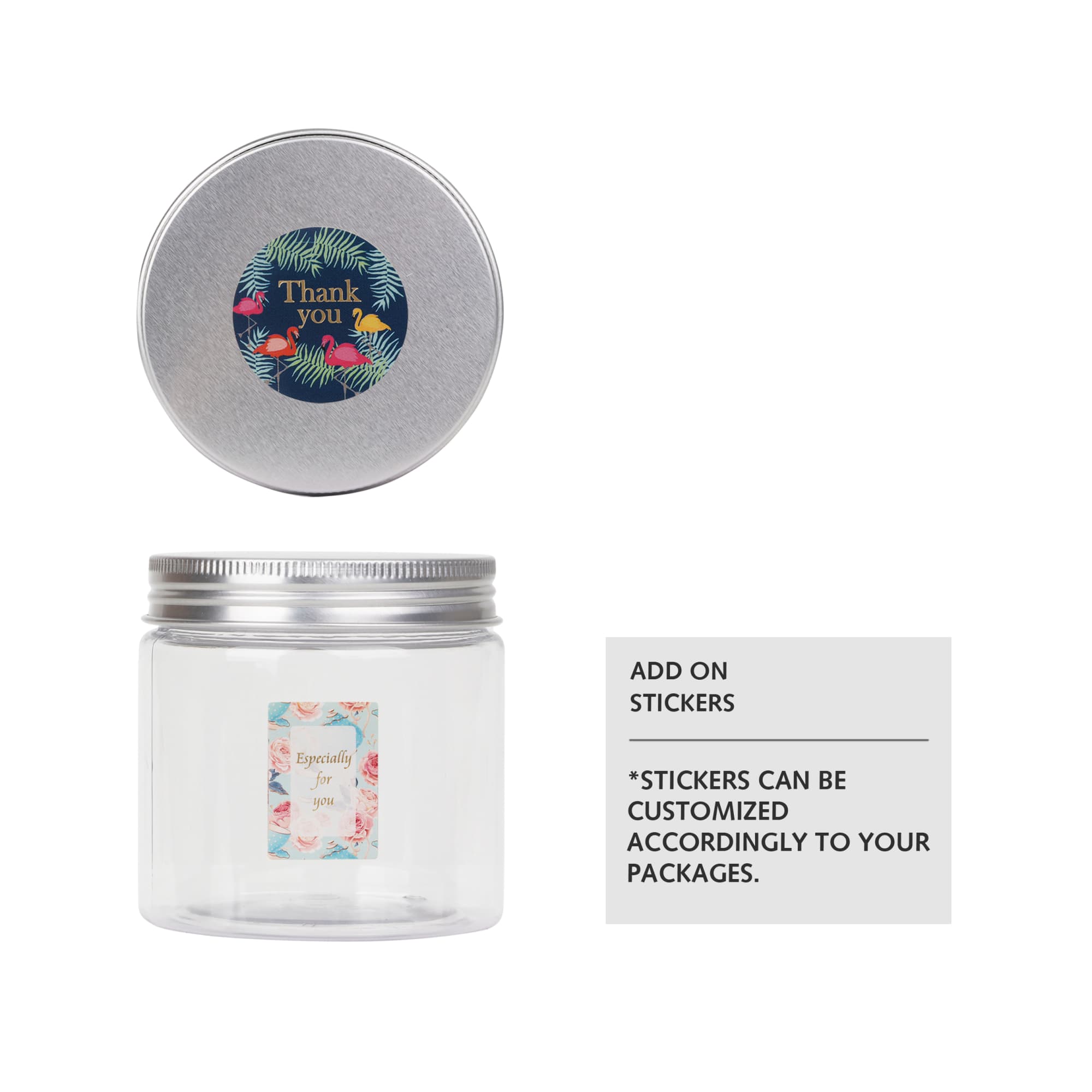 200ml Round Container with Aluminium lid - PCCT13 Image 