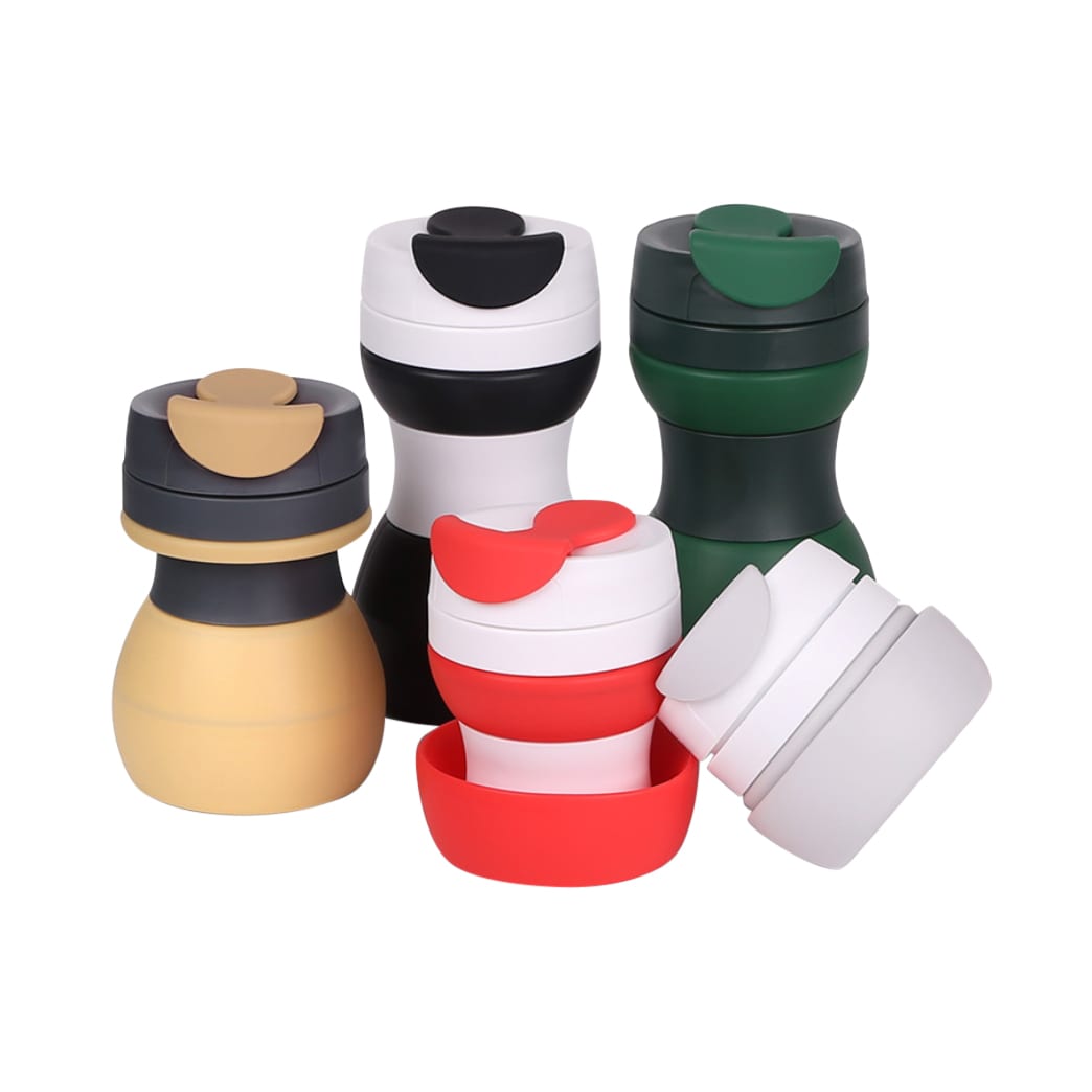 500ml Collapsible Silicone Coffee Travel Cup - PCD032 Image 