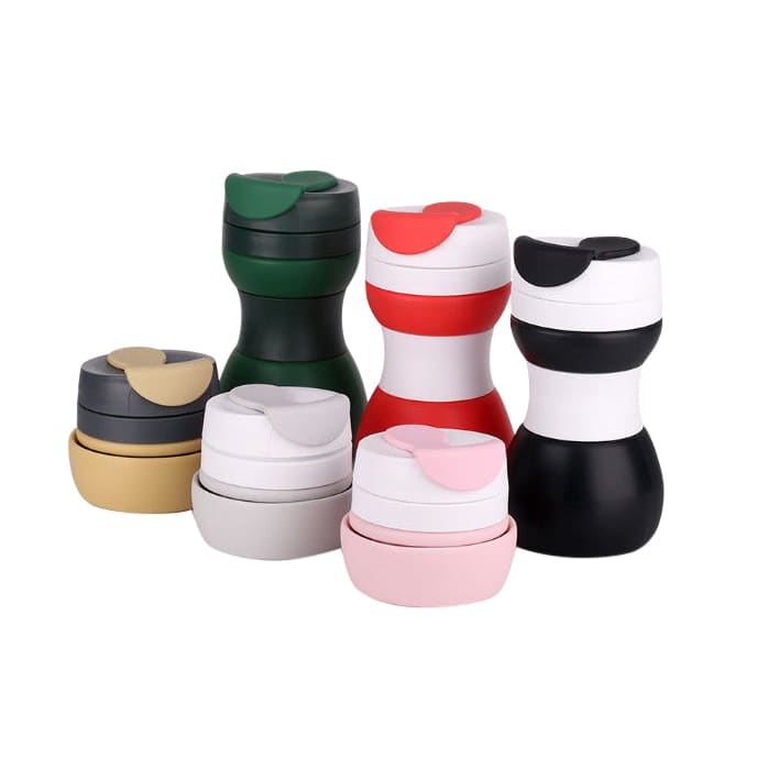 500ml Collapsible Silicone Coffee Travel Cup - PCD032 Image 