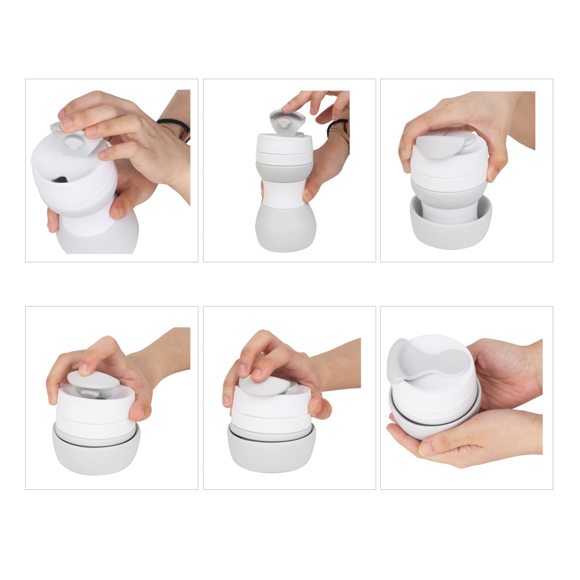 500ml Collapsible Silicone Coffee Travel Cup - PCD032 Image 