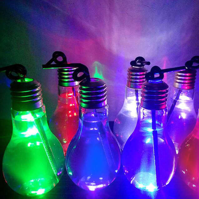400ml Light Up Bulb Shaped Plastic Bottle - PCD051 Image 