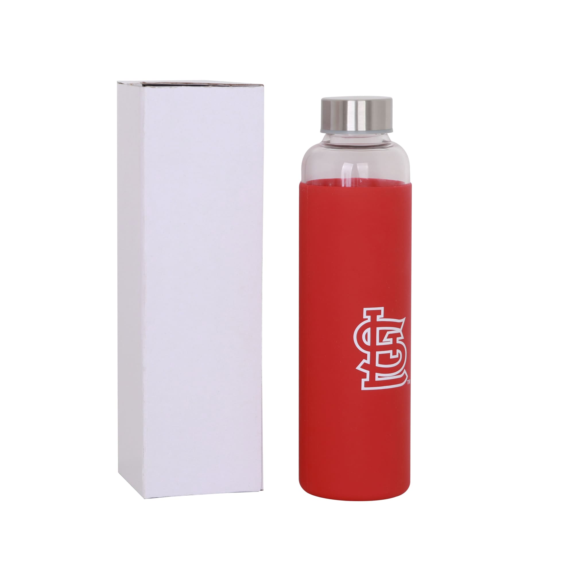 550ml Glass Drink Bottle with Stainless steel Lid - PCD055 Image 