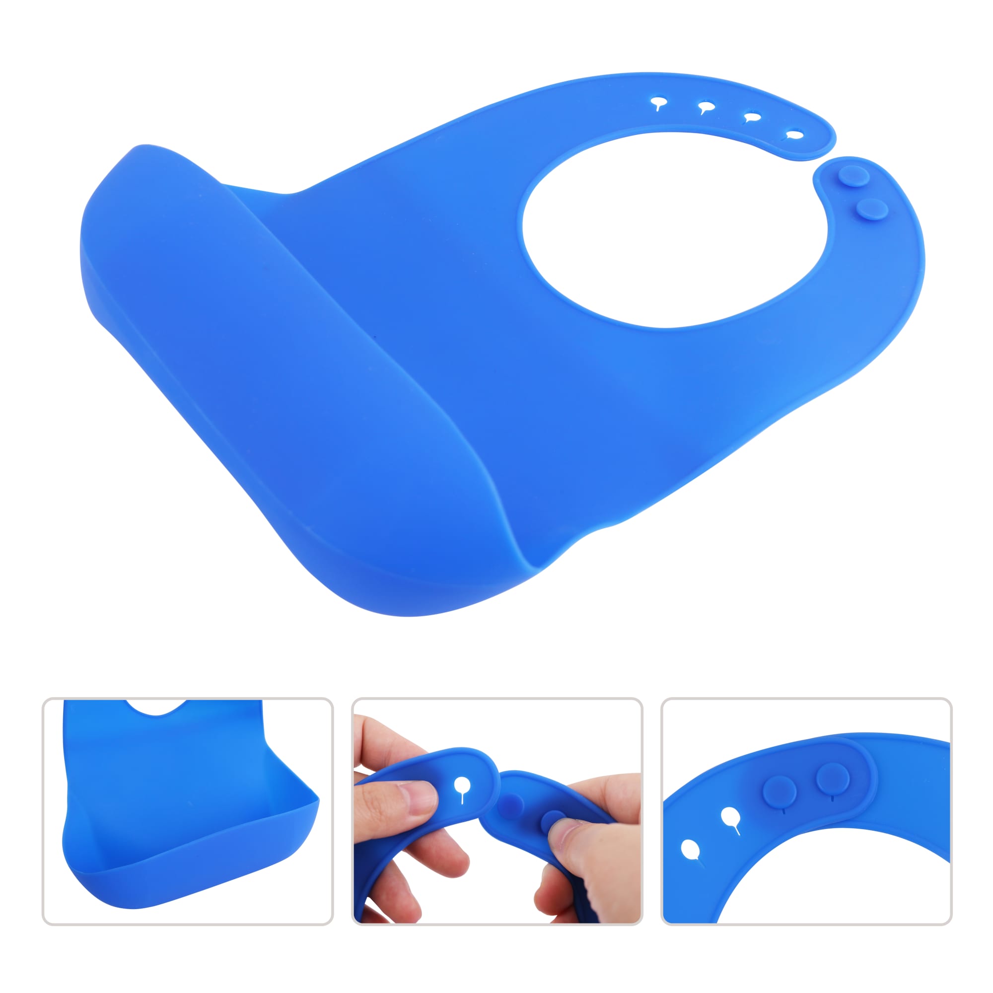 Silicone Bib with Snap Closure - PCH182 Image 