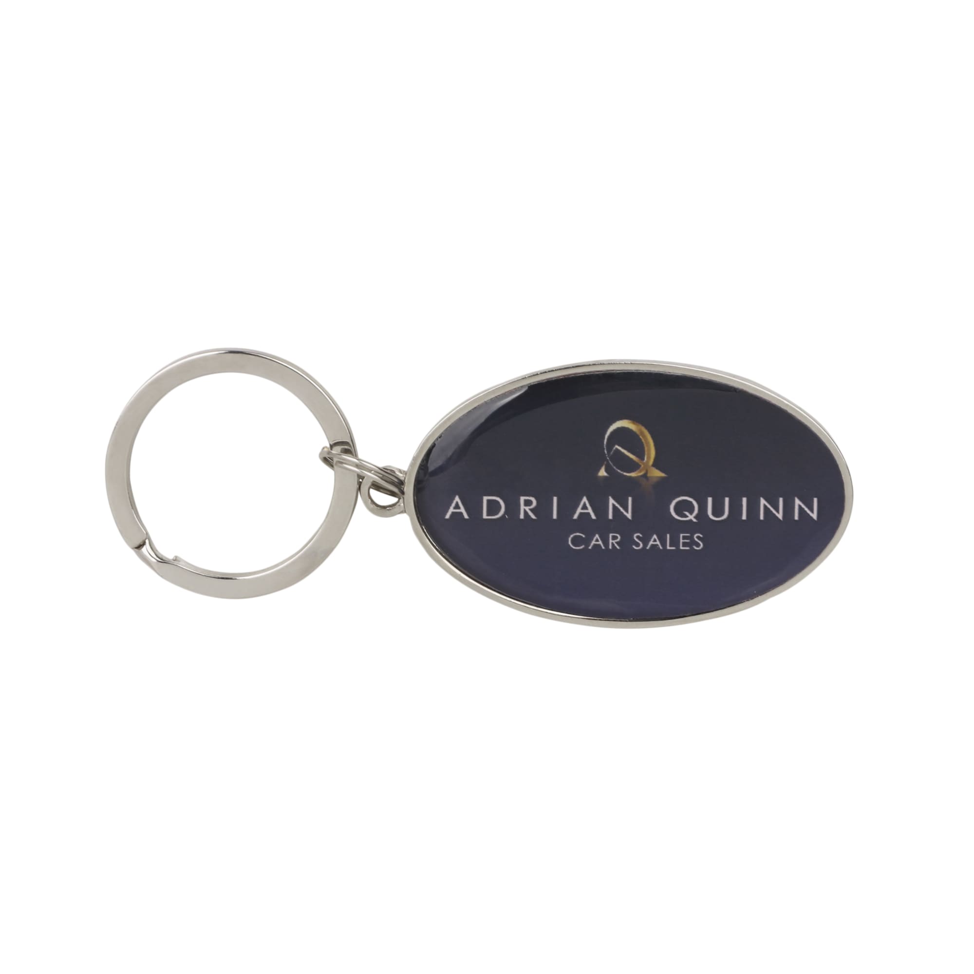 Custom Shaped Metal Epoxy Domed Keyring - PCKM092 Image 