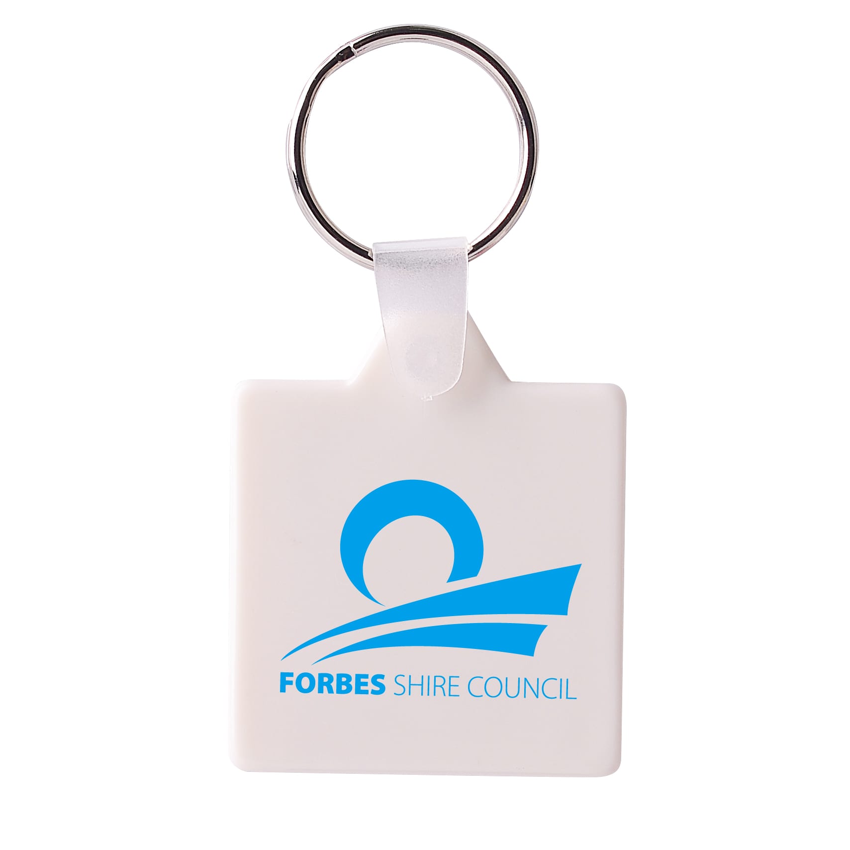 Square Hard Plastic Keyring - PCKP01 Image 