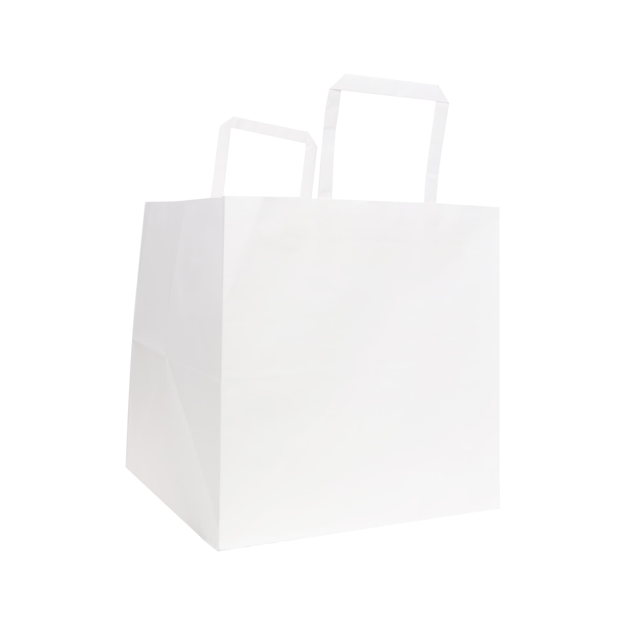 Flat Handle Kraft Paper Bag(250x250x250mm) - PCPB023 Image 
