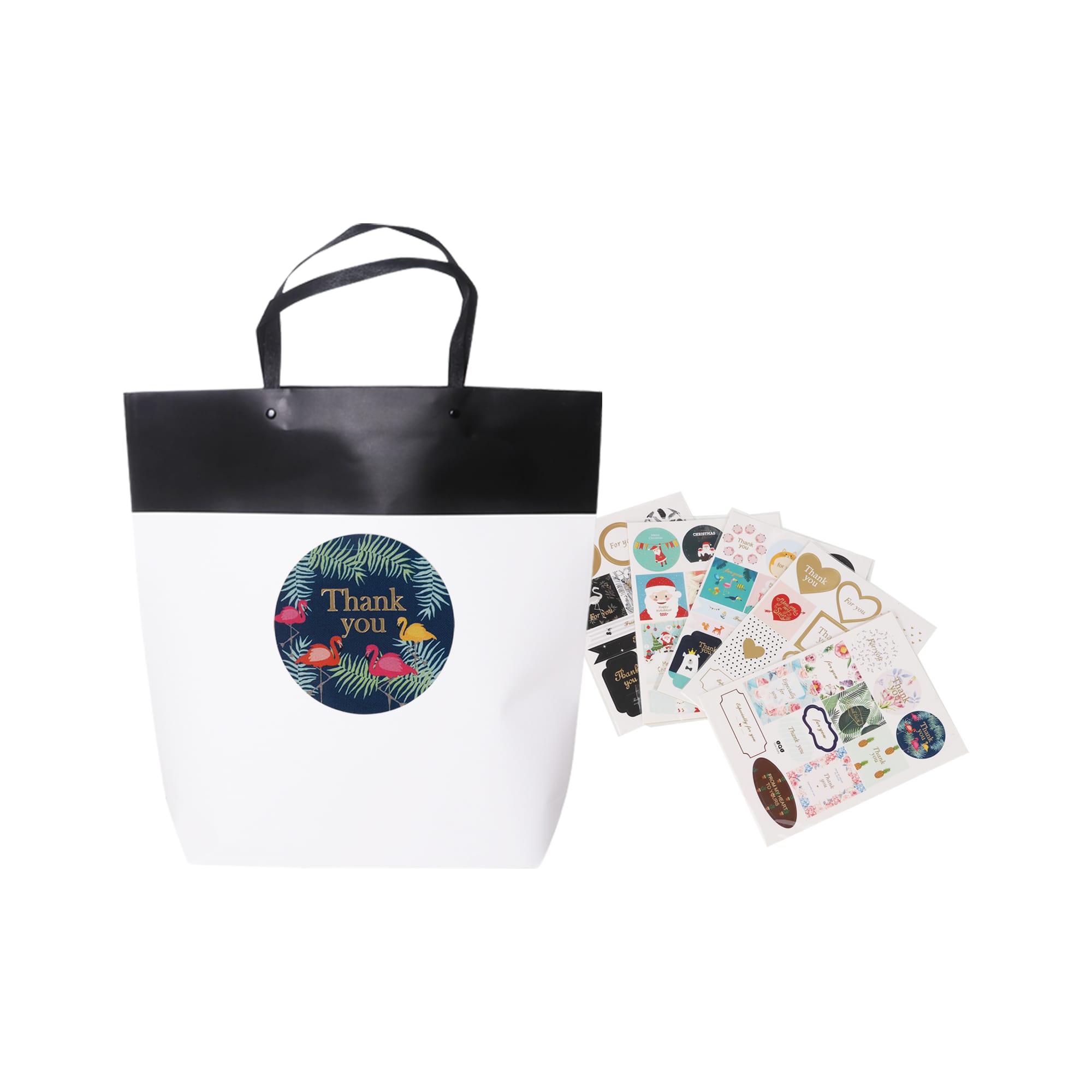 Large Black&White Boutique Paper Bag(380 x 380 x 100mm) - PCPB142 Image