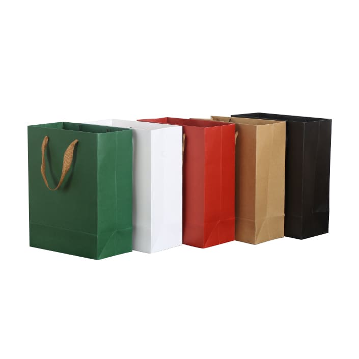 Small Vertical Paper Bag with Rope Handle(150 x 220 x 90mm) - PCPB170 Image