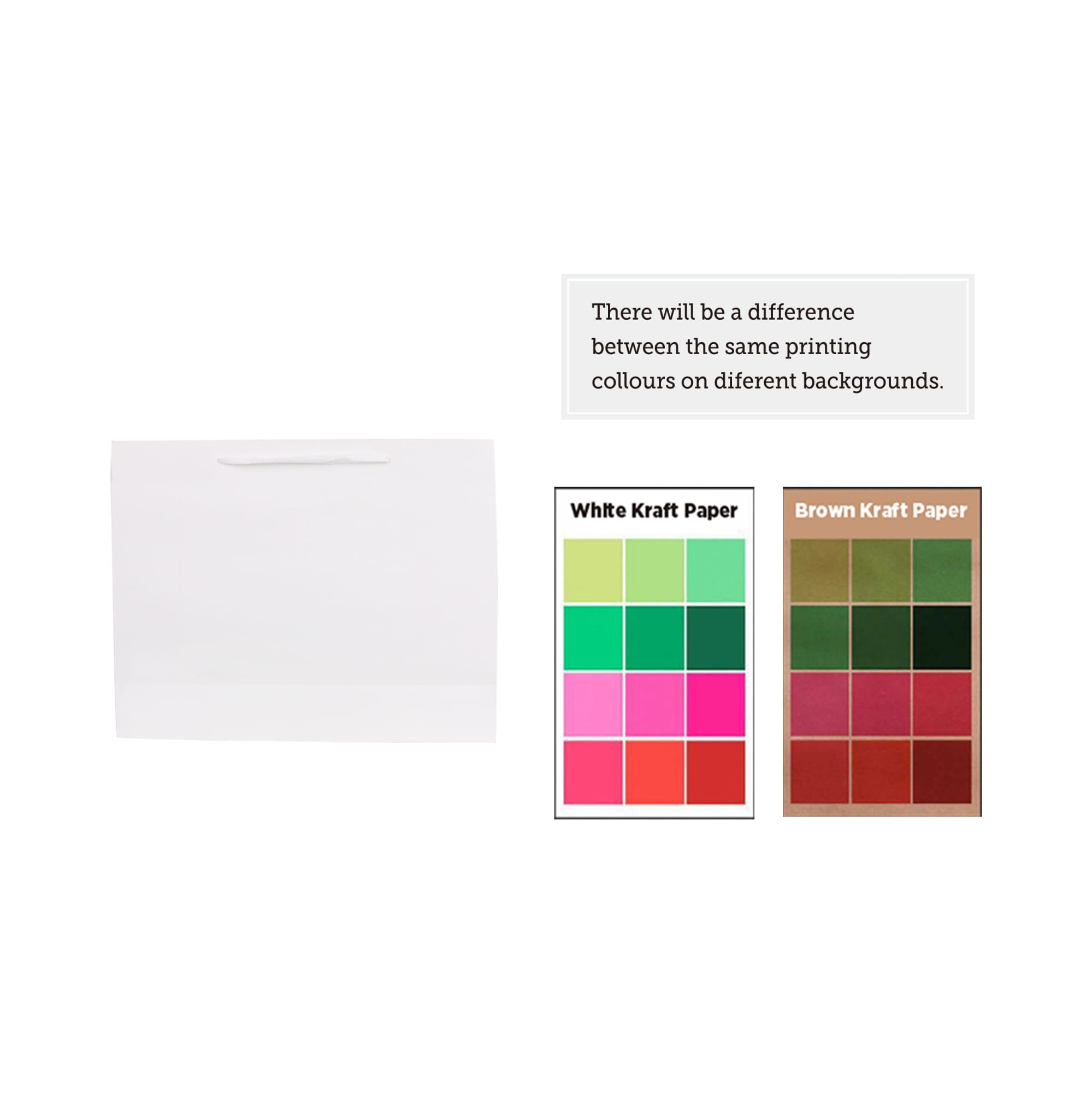 Large Crosswise Paper Bag with Fabric Flat Handle(320 x 250 x 110mm) - PCPB175 Image